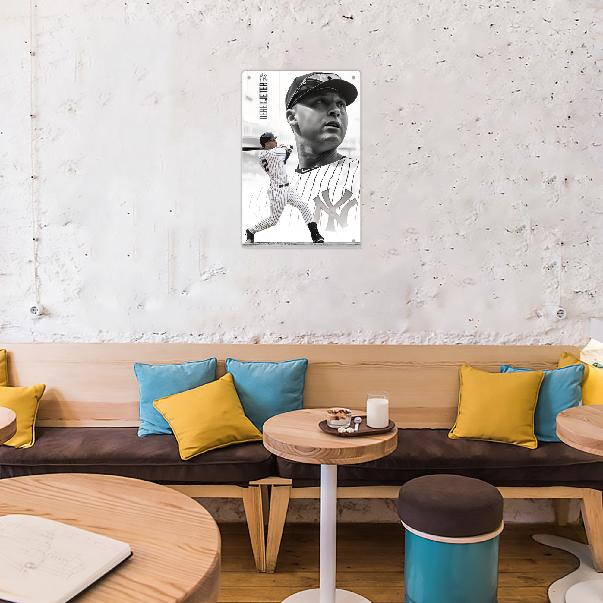 Derek Jeter 61 8x12inch Vertical Aluminum Sign - Durable Fade-Resistant Indoor/Outdoor Safety & Information Plaque For Office, Hotel, Restaurant, Bar, Public Spaces