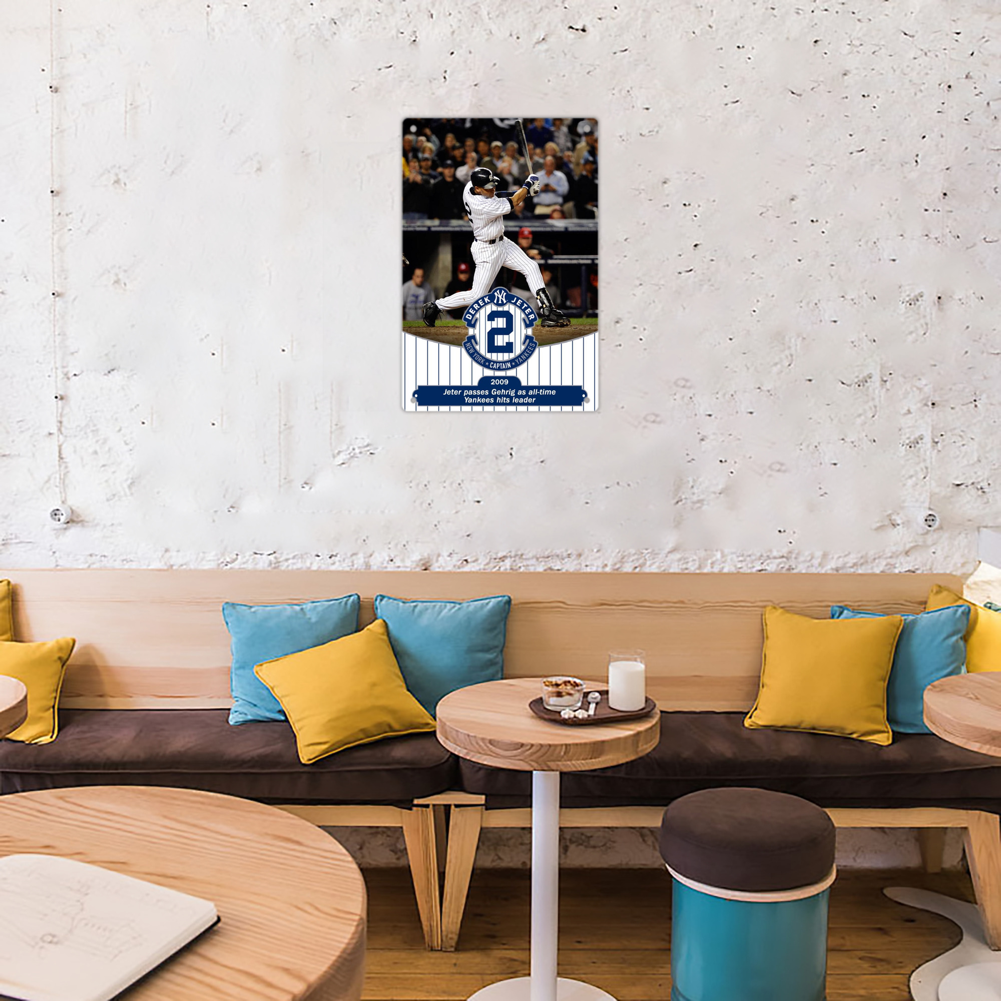 Derek Jeter 88 8x12inch Vertical Aluminum Sign - Durable Fade-Resistant Indoor/Outdoor Safety & Information Plaque For Office, Hotel, Restaurant, Bar, Public Spaces