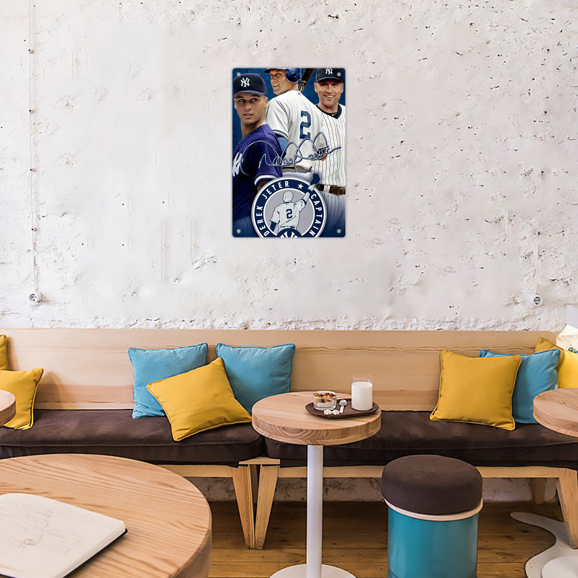 Derek Jeter 92 8x12inch Vertical Aluminum Sign - Durable Fade-Resistant Indoor/Outdoor Safety & Information Plaque For Office, Hotel, Restaurant, Bar, Public Spaces