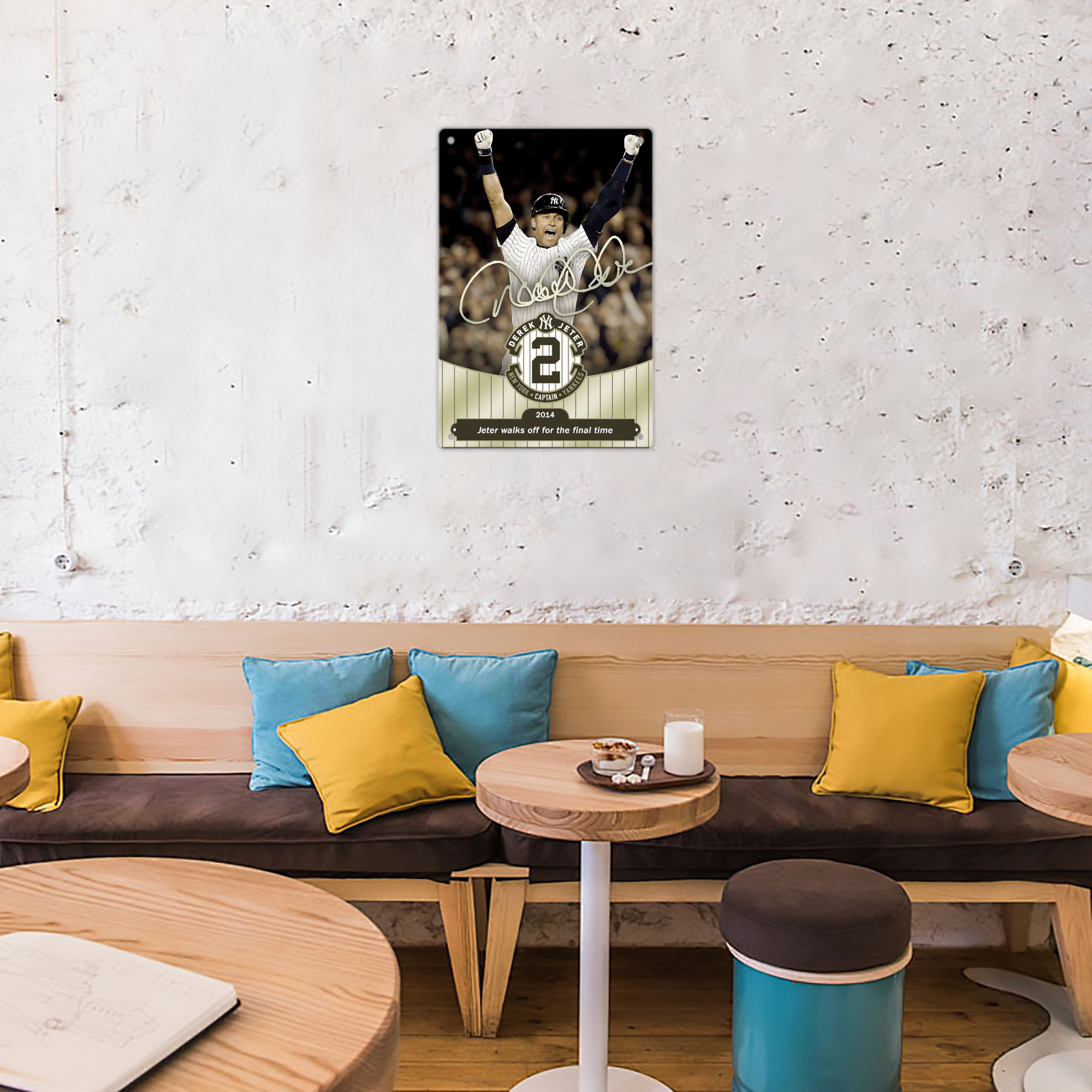 Derek Jeter 95 8x12inch Vertical Aluminum Sign - Durable Fade-Resistant Indoor/Outdoor Safety & Information Plaque For Office, Hotel, Restaurant, Bar, Public Spaces