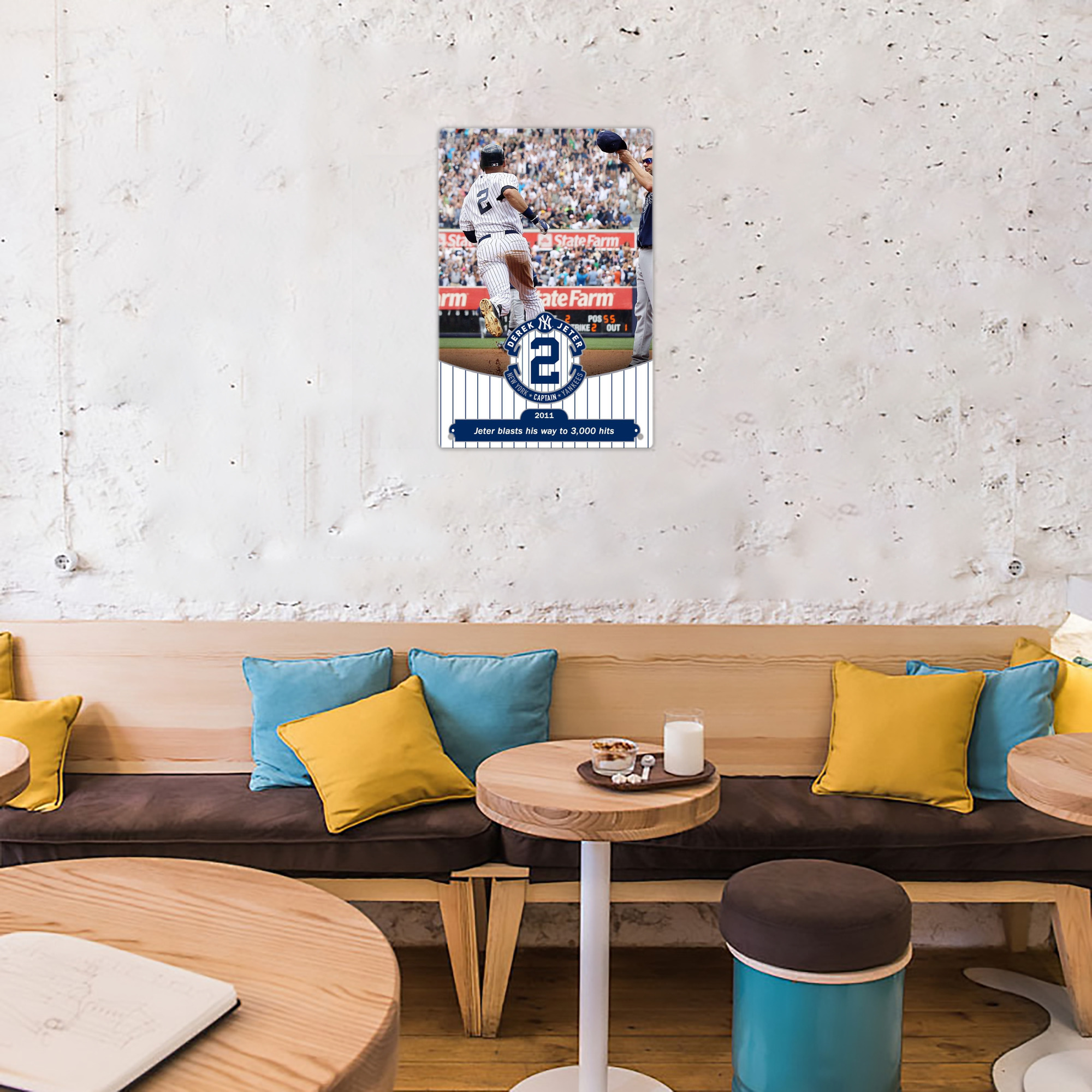 Derek Jeter 102 8x12inch Vertical Aluminum Sign - Durable Fade-Resistant Indoor/Outdoor Safety & Information Plaque For Office, Hotel, Restaurant, Bar, Public Spaces