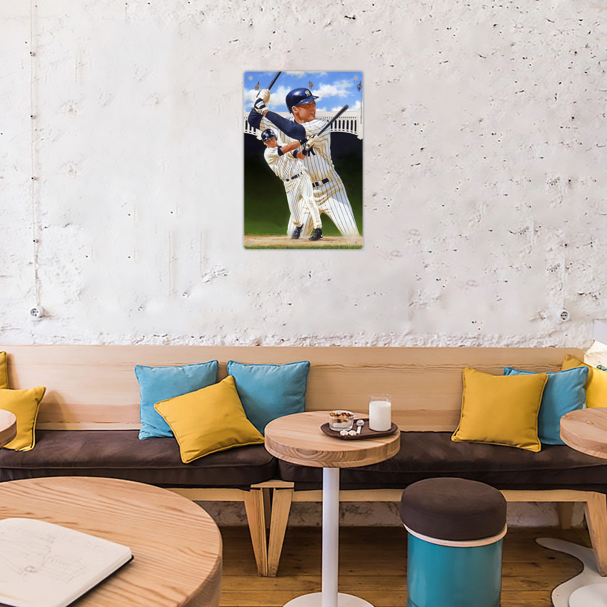 Derek Jeter 108 8x12inch Vertical Aluminum Sign - Durable Fade-Resistant Indoor/Outdoor Safety & Information Plaque For Office, Hotel, Restaurant, Bar, Public Spaces