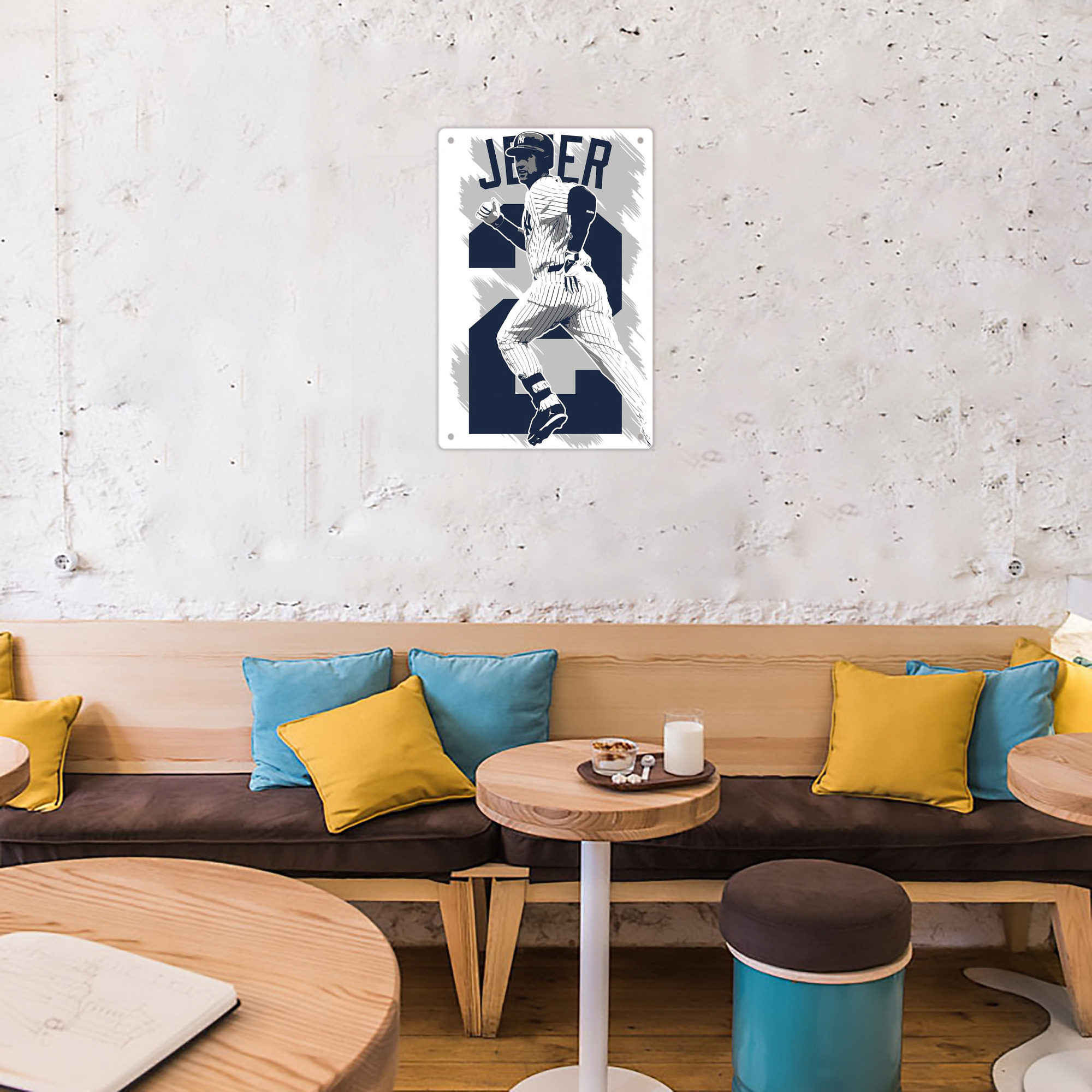 Derek Jeter 113 8x12inch Vertical Aluminum Sign - Durable Fade-Resistant Indoor/Outdoor Safety & Information Plaque For Office, Hotel, Restaurant, Bar, Public Spaces