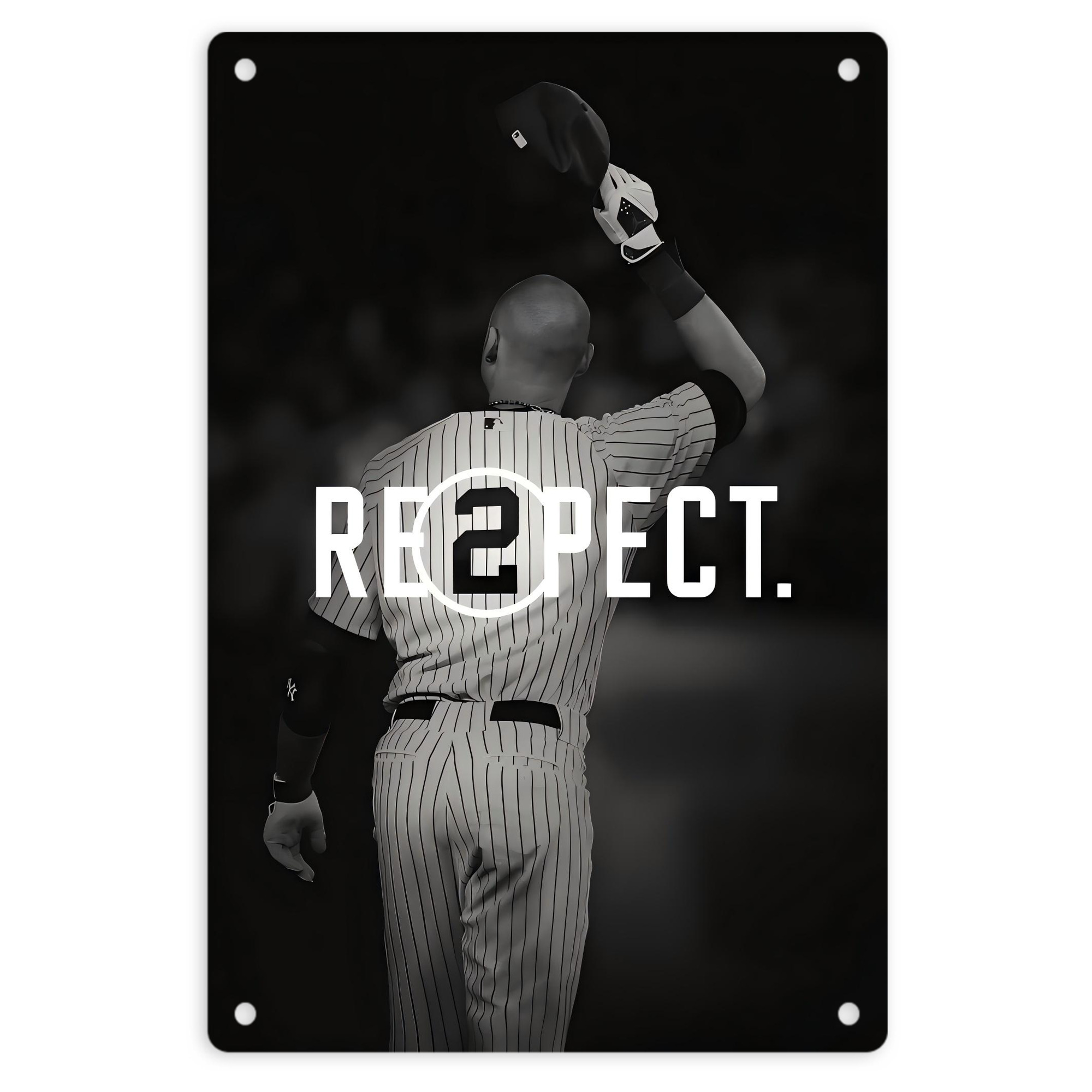 Derek Jeter 37 8x12inch Vertical Aluminum Sign - Durable Fade-Resistant Indoor/Outdoor Safety & Information Plaque For Office, Hotel, Restaurant, Bar, Public Spaces