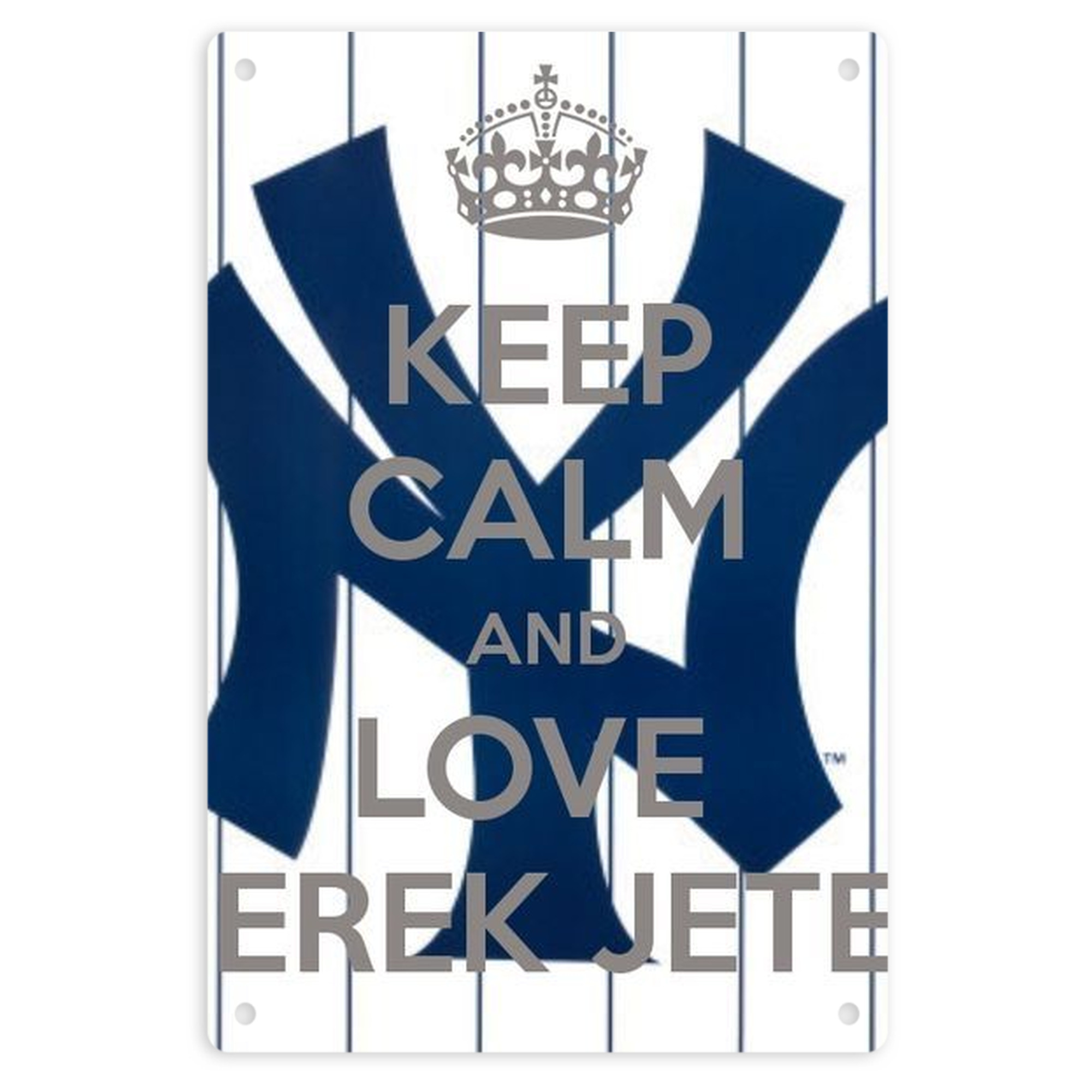 Derek Jeter 39 8x12inch Vertical Aluminum Sign - Durable Fade-Resistant Indoor/Outdoor Safety & Information Plaque For Office, Hotel, Restaurant, Bar, Public Spaces