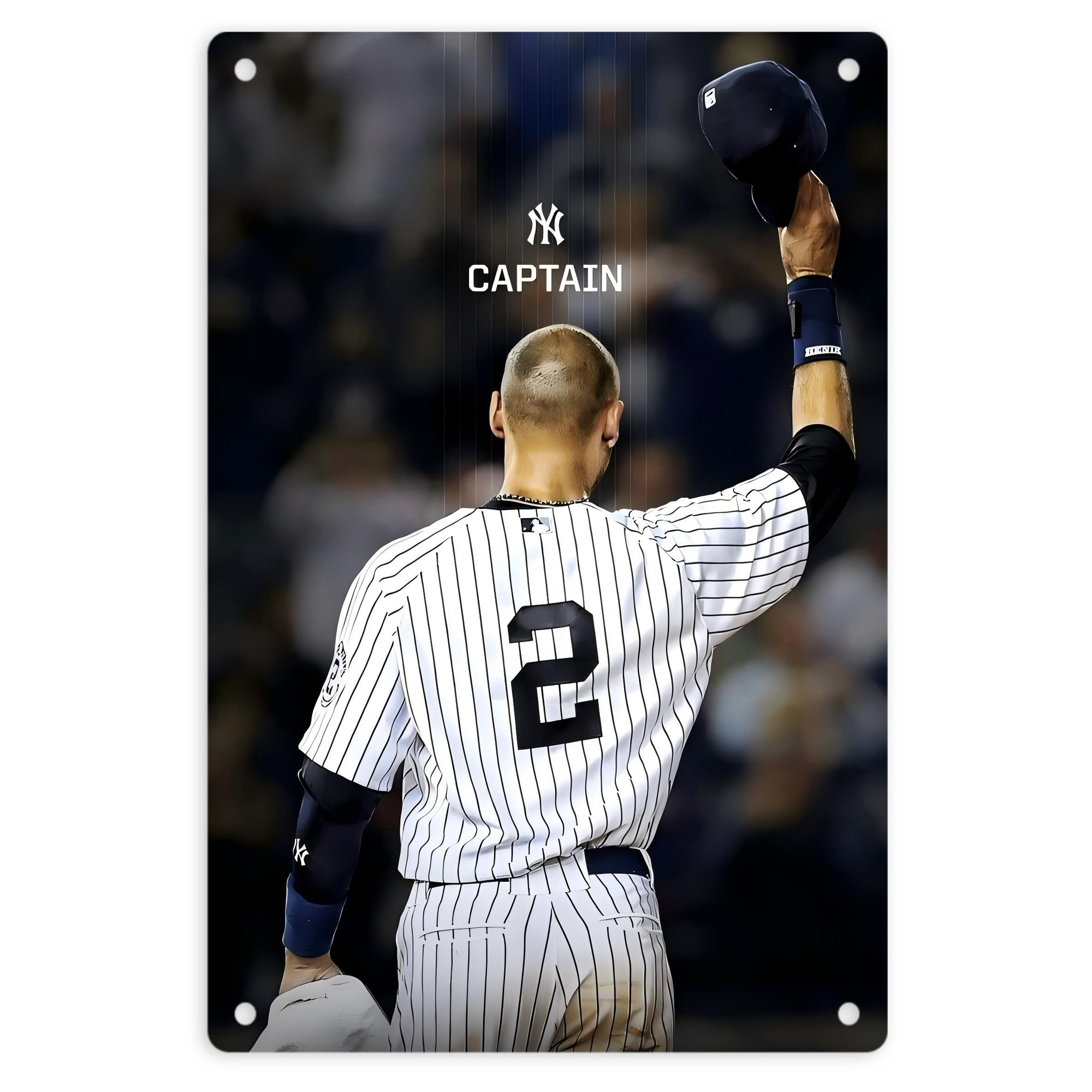 Derek Jeter 56 8x12inch Vertical Aluminum Sign - Durable Fade-Resistant Indoor/Outdoor Safety & Information Plaque For Office, Hotel, Restaurant, Bar, Public Spaces