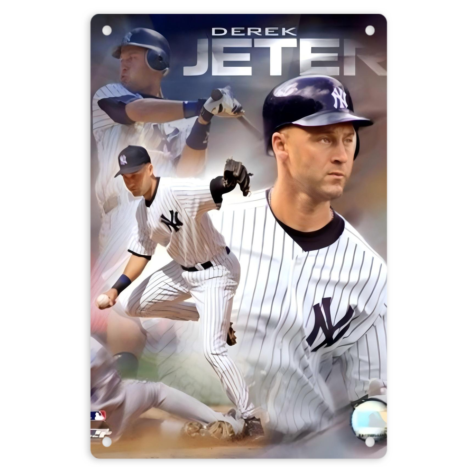 Derek Jeter 60 8x12inch Vertical Aluminum Sign - Durable Fade-Resistant Indoor/Outdoor Safety & Information Plaque For Office, Hotel, Restaurant, Bar, Public Spaces