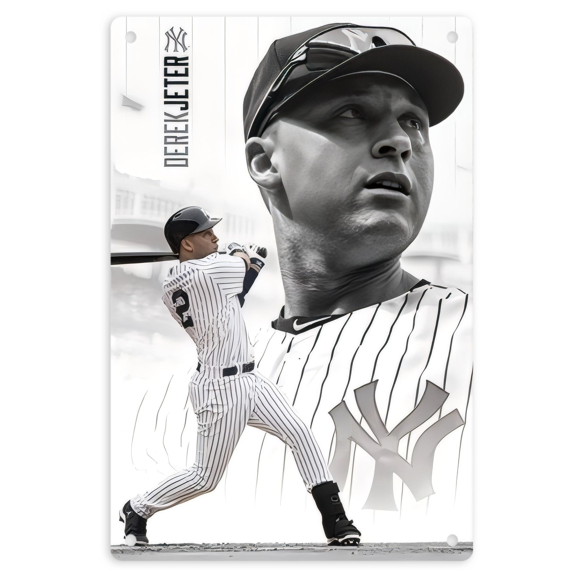 Derek Jeter 61 8x12inch Vertical Aluminum Sign - Durable Fade-Resistant Indoor/Outdoor Safety & Information Plaque For Office, Hotel, Restaurant, Bar, Public Spaces