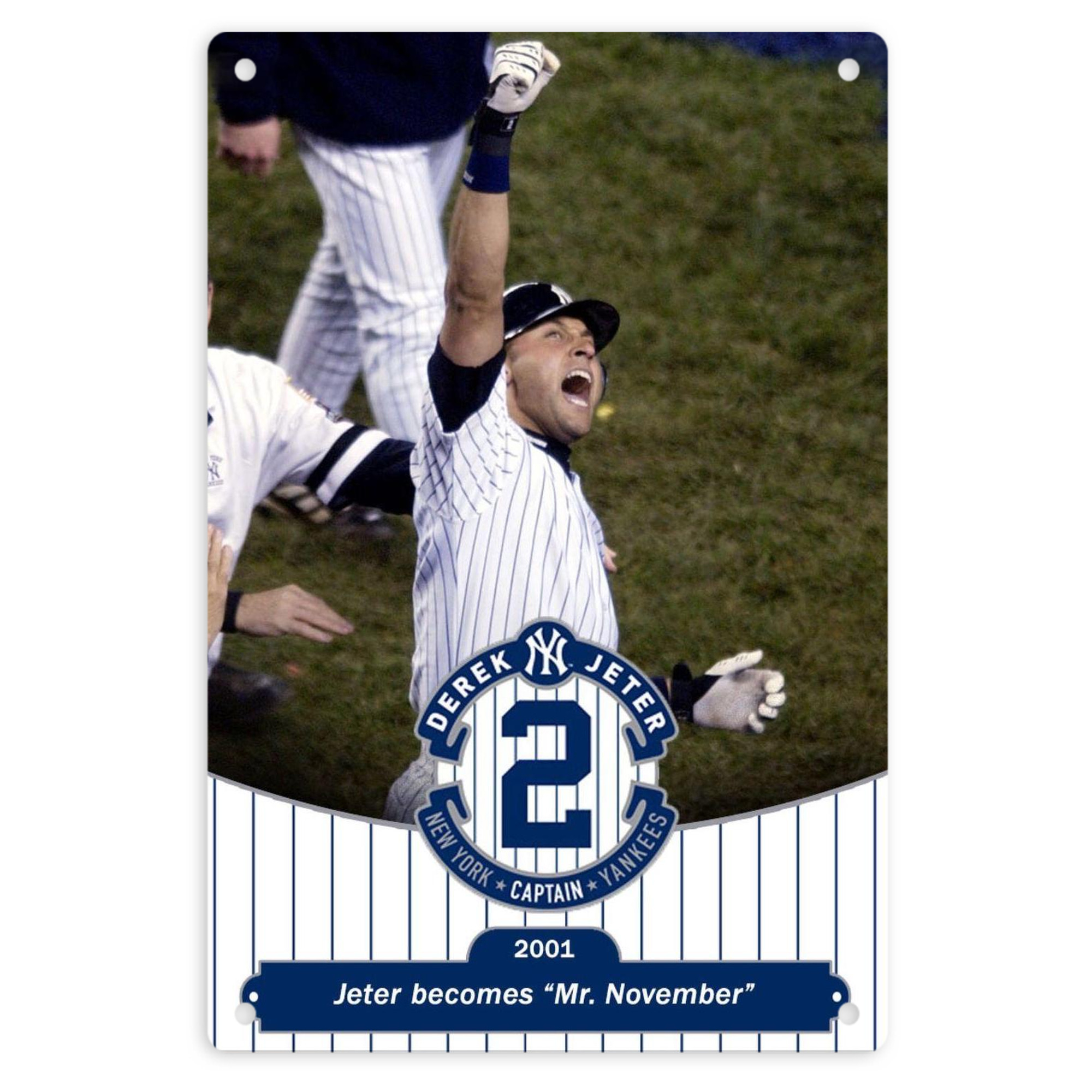Derek Jeter 87 8x12inch Vertical Aluminum Sign - Durable Fade-Resistant Indoor/Outdoor Safety & Information Plaque For Office, Hotel, Restaurant, Bar, Public Spaces