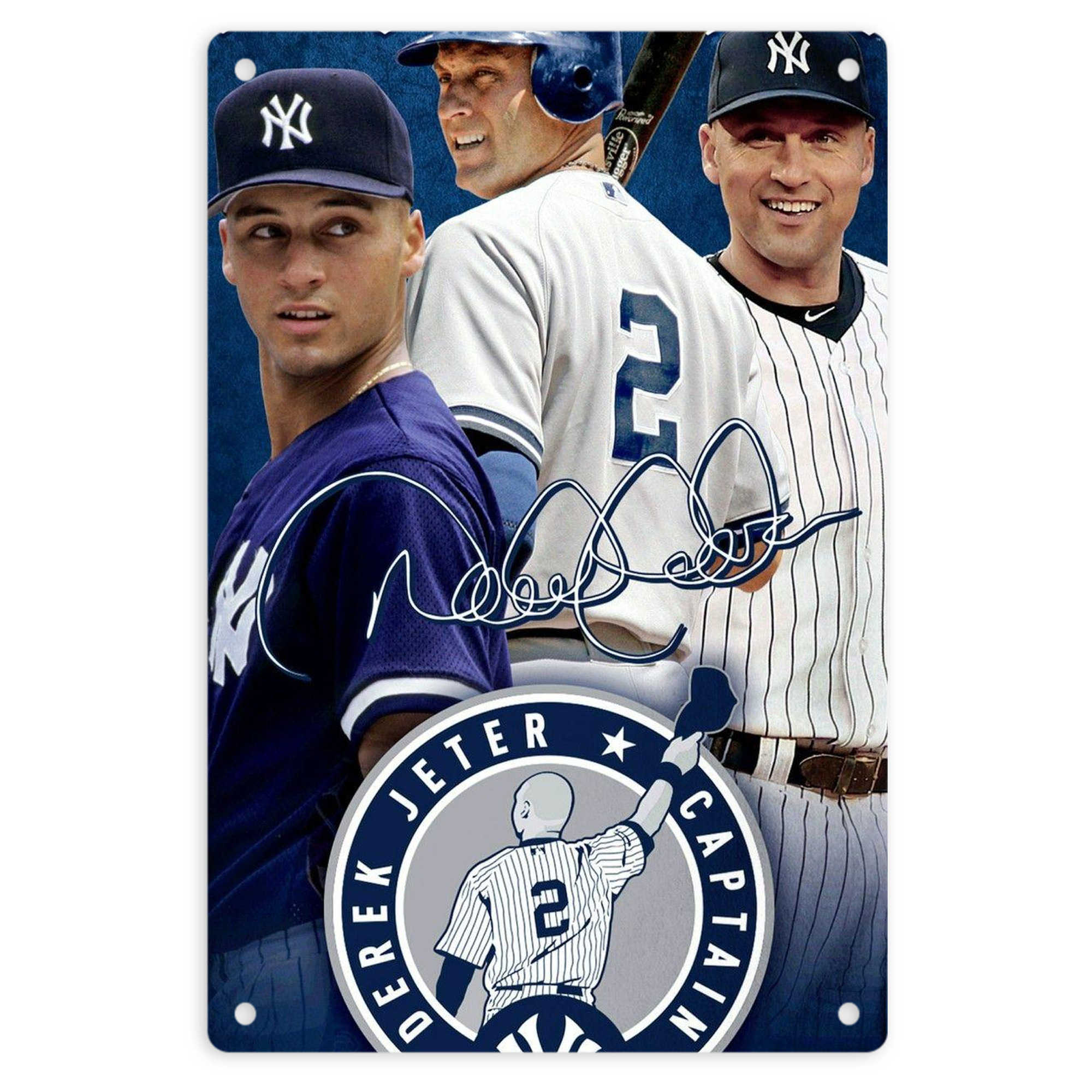 Derek Jeter 92 8x12inch Vertical Aluminum Sign - Durable Fade-Resistant Indoor/Outdoor Safety & Information Plaque For Office, Hotel, Restaurant, Bar, Public Spaces