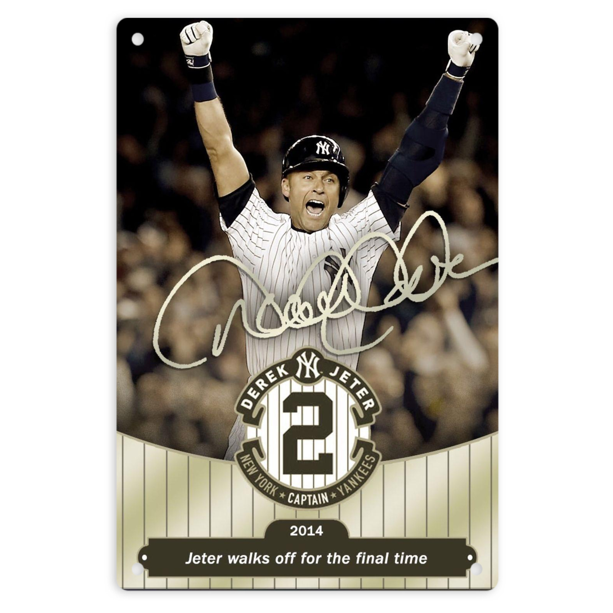 Derek Jeter 95 8x12inch Vertical Aluminum Sign - Durable Fade-Resistant Indoor/Outdoor Safety & Information Plaque For Office, Hotel, Restaurant, Bar, Public Spaces