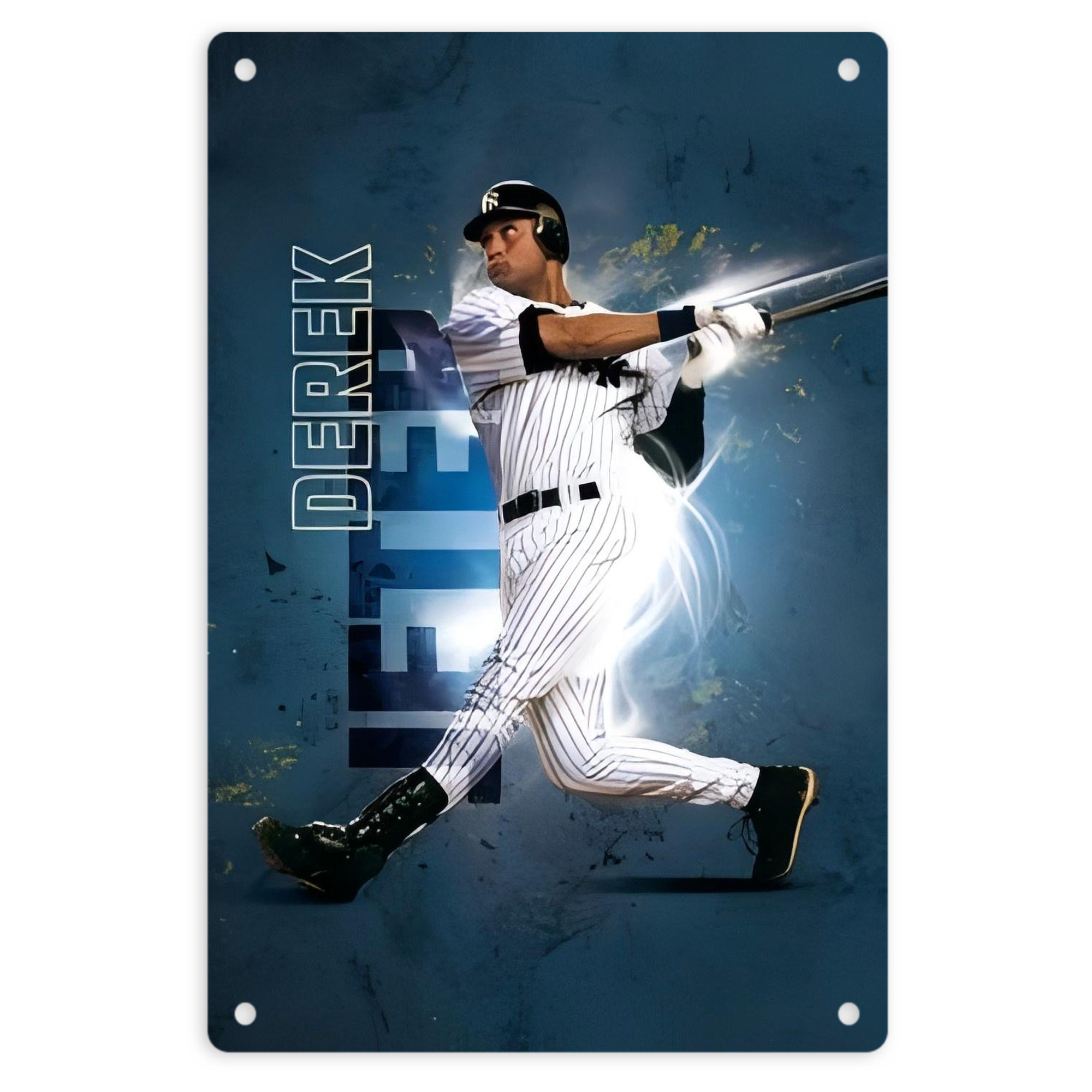 Derek Jeter 99 8x12inch Vertical Aluminum Sign - Durable Fade-Resistant Indoor/Outdoor Safety & Information Plaque For Office, Hotel, Restaurant, Bar, Public Spaces