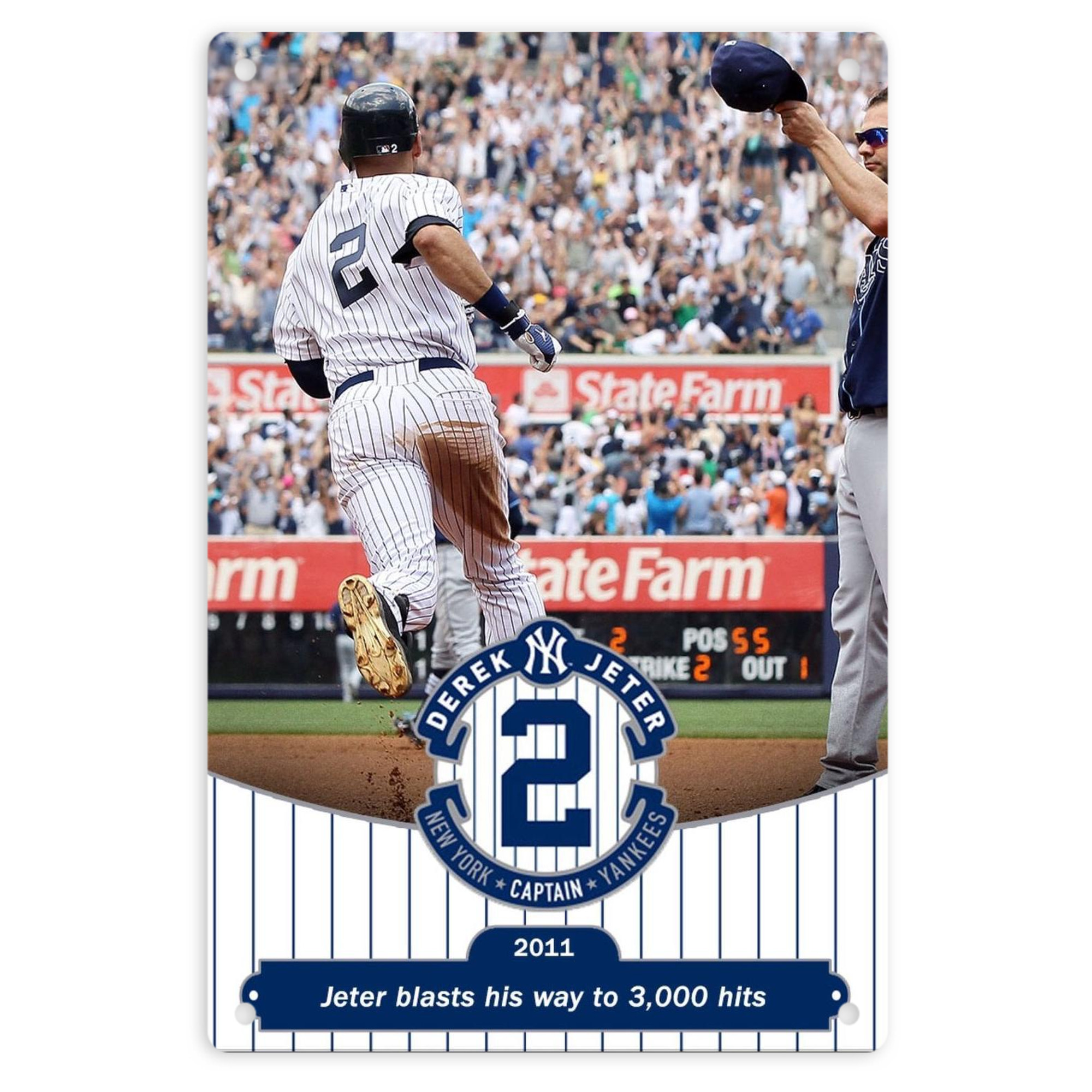 Derek Jeter 102 8x12inch Vertical Aluminum Sign - Durable Fade-Resistant Indoor/Outdoor Safety & Information Plaque For Office, Hotel, Restaurant, Bar, Public Spaces