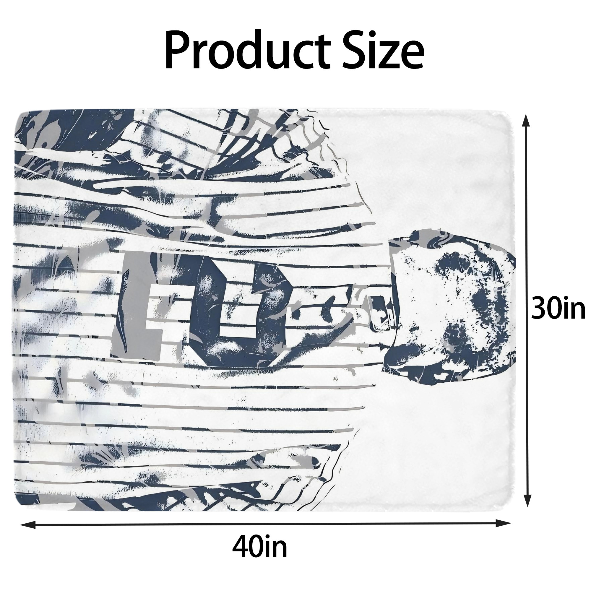 Derek Jeter 30 Soft Plush Fleece Blanket 30x40 Inch - 300GSM Flannel, Ultra Soft & Warm, Lightweight & Durable, Perfect For Kids, Adults, Couch, Bed, Camping, Travel, Gift For Family & Friends