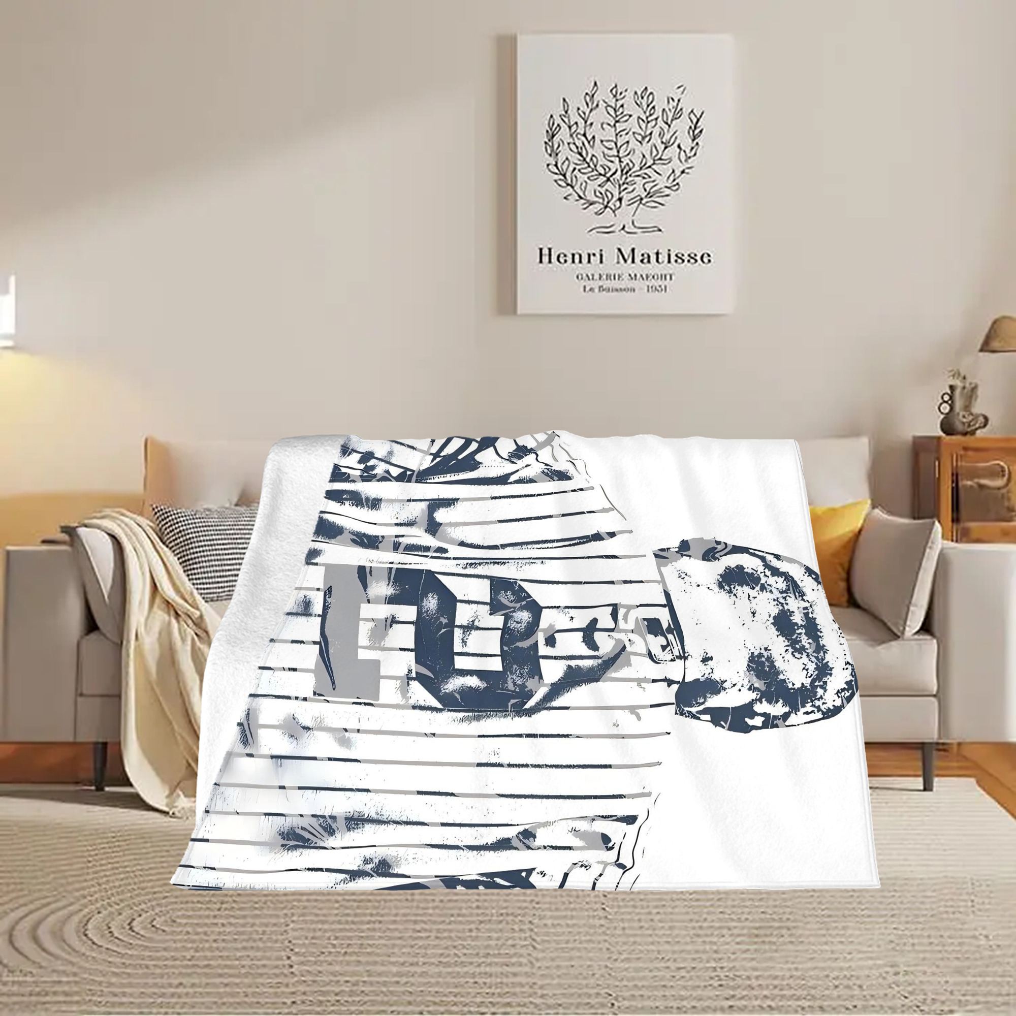 Derek Jeter 30 Soft Plush Fleece Blanket 30x40 Inch - 300GSM Flannel, Ultra Soft & Warm, Lightweight & Durable, Perfect For Kids, Adults, Couch, Bed, Camping, Travel, Gift For Family & Friends