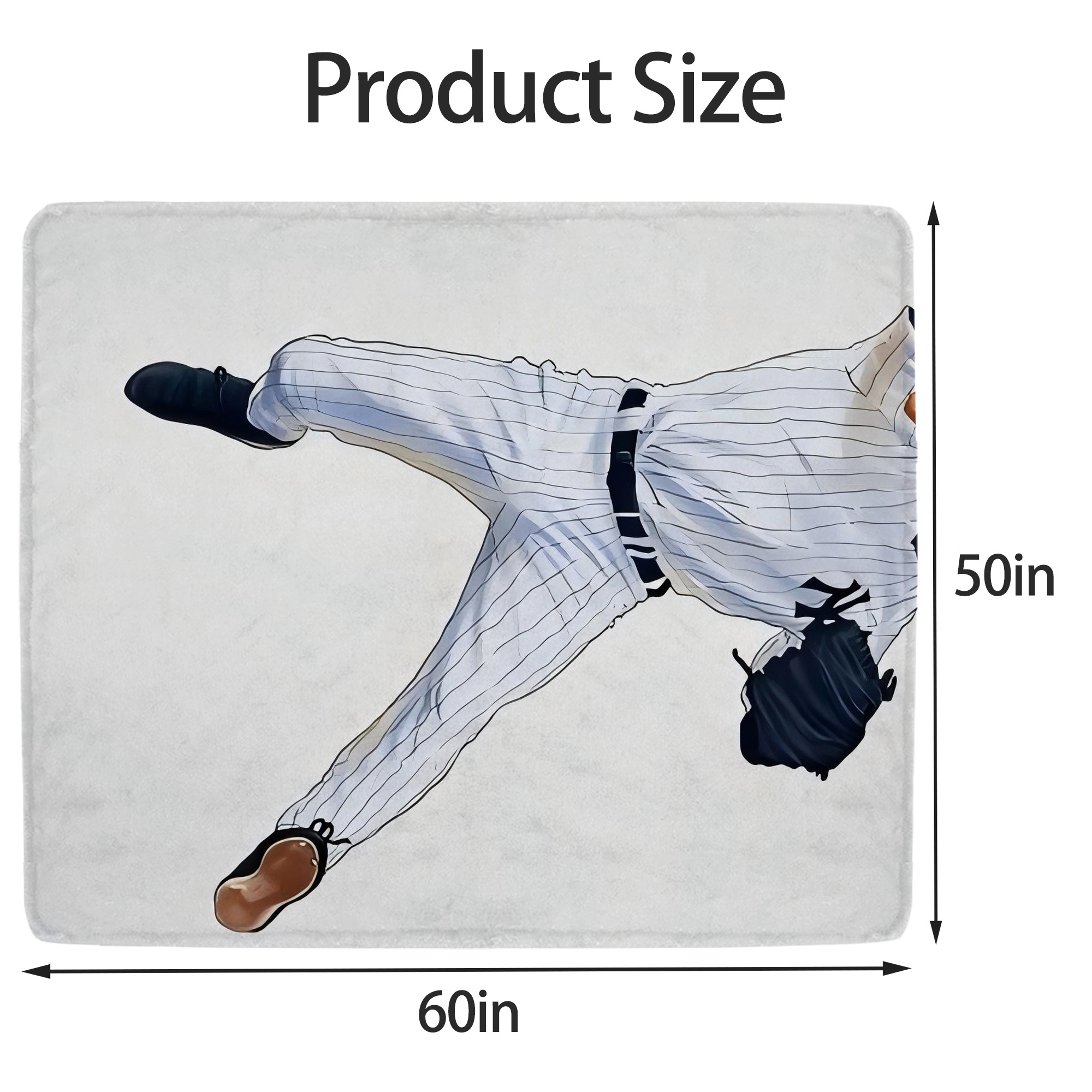 Derek Jeter 17 Soft Fleece Throw Blanket 50 X 60 Inch – Super Soft, Lightweight, And Durable – Perfect For Sofa, Bed, Camping, And More – Ideal Gift For Family And Friends
