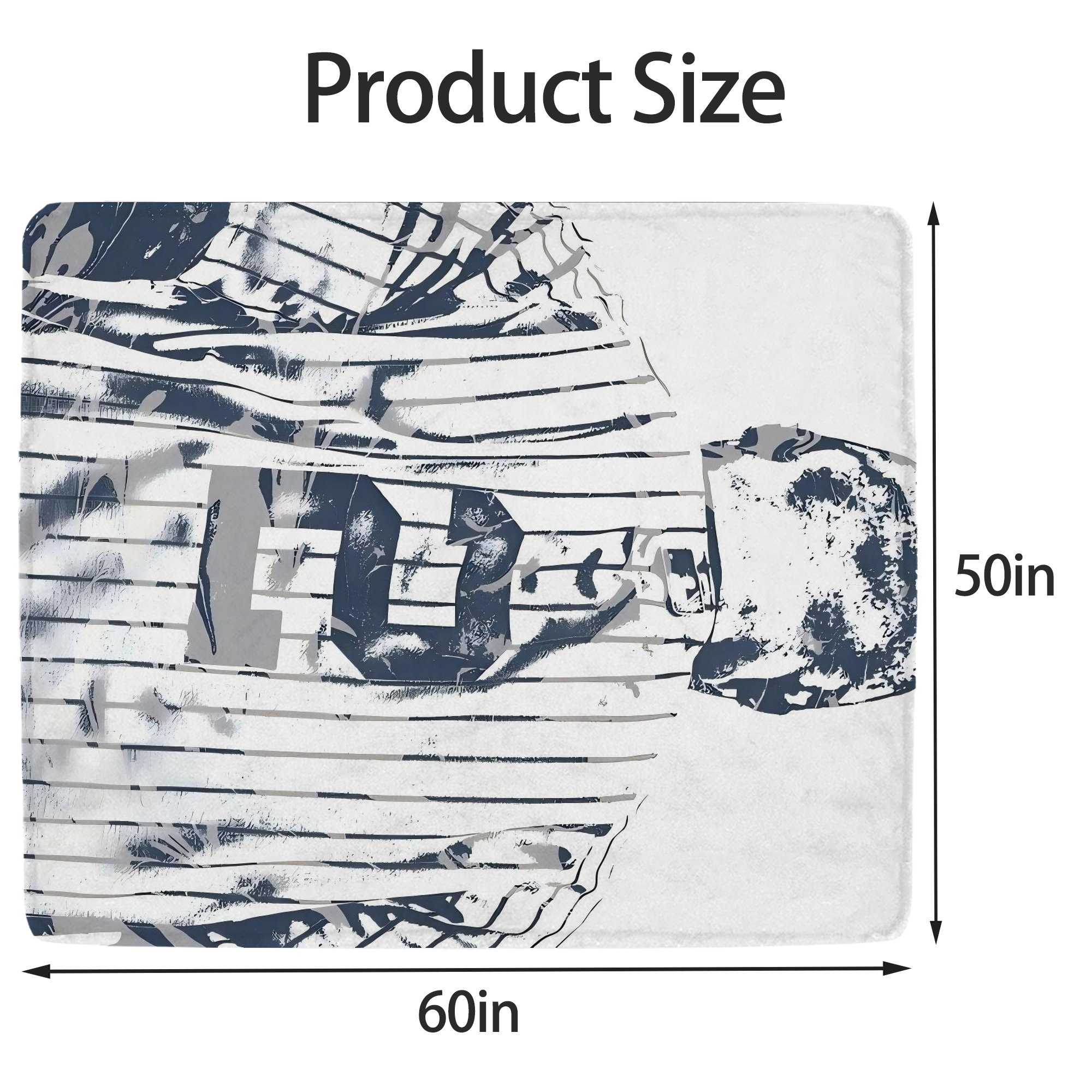 Derek Jeter 30 Soft Fleece Throw Blanket 50 X 60 Inch – Super Soft, Lightweight, And Durable – Perfect For Sofa, Bed, Camping, And More – Ideal Gift For Family And Friends