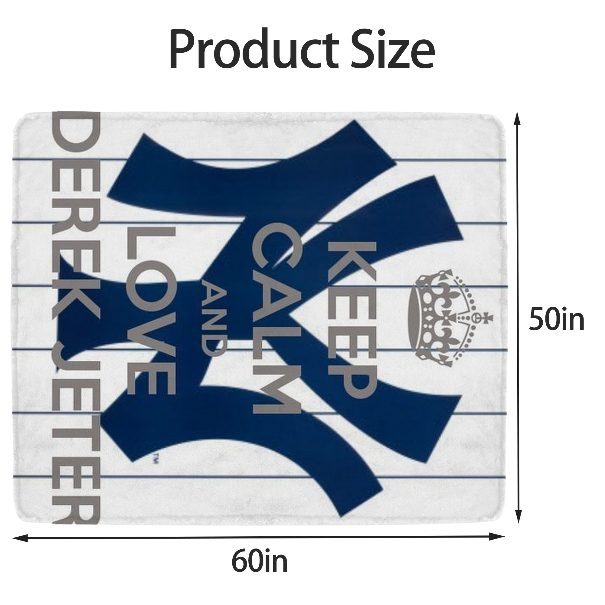 Derek Jeter 39 Soft Fleece Throw Blanket 50 X 60 Inch – Super Soft, Lightweight, And Durable – Perfect For Sofa, Bed, Camping, And More – Ideal Gift For Family And Friends
