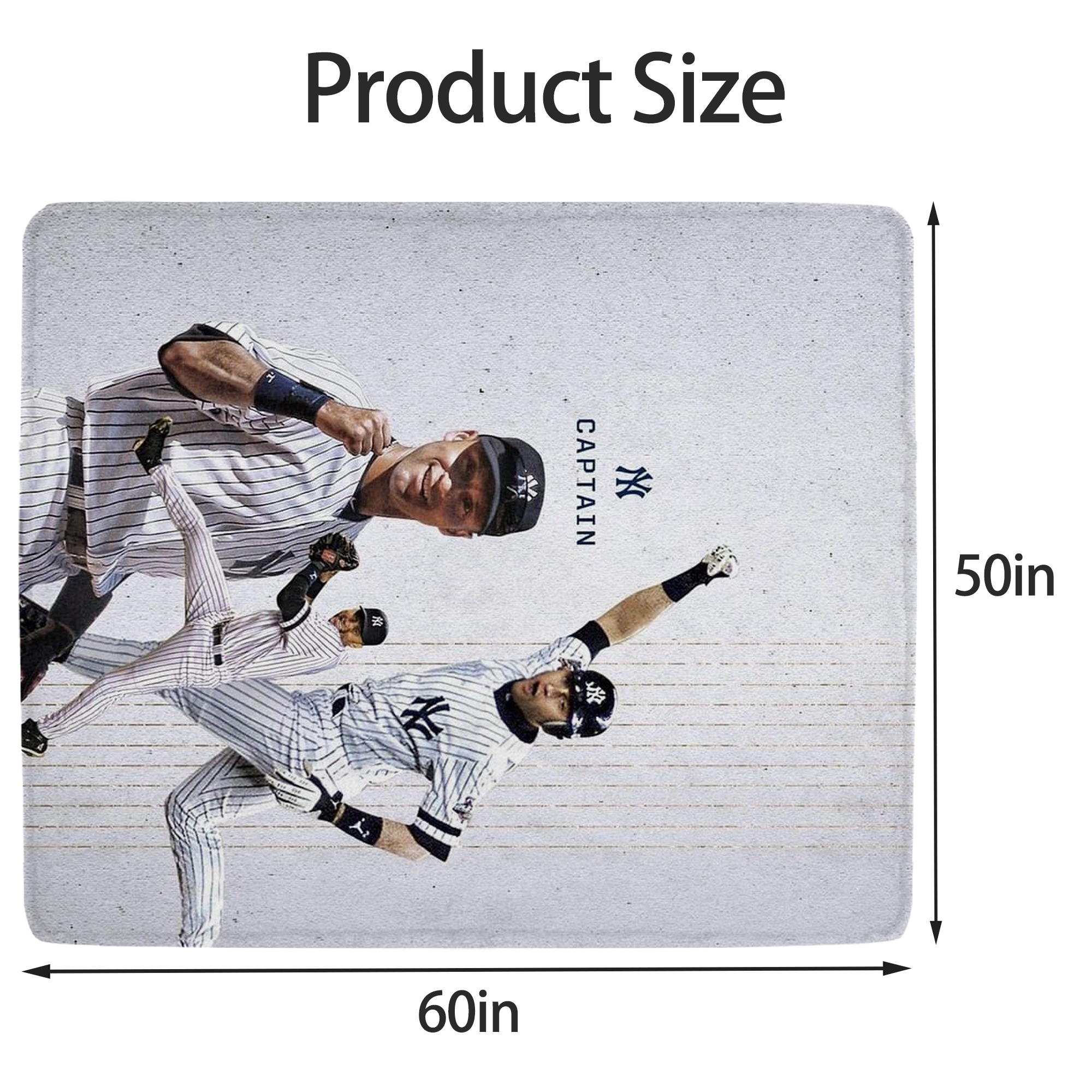 Derek Jeter 106 Soft Fleece Throw Blanket 50 X 60 Inch – Super Soft, Lightweight, And Durable – Perfect For Sofa, Bed, Camping, And More – Ideal Gift For Family And Friends