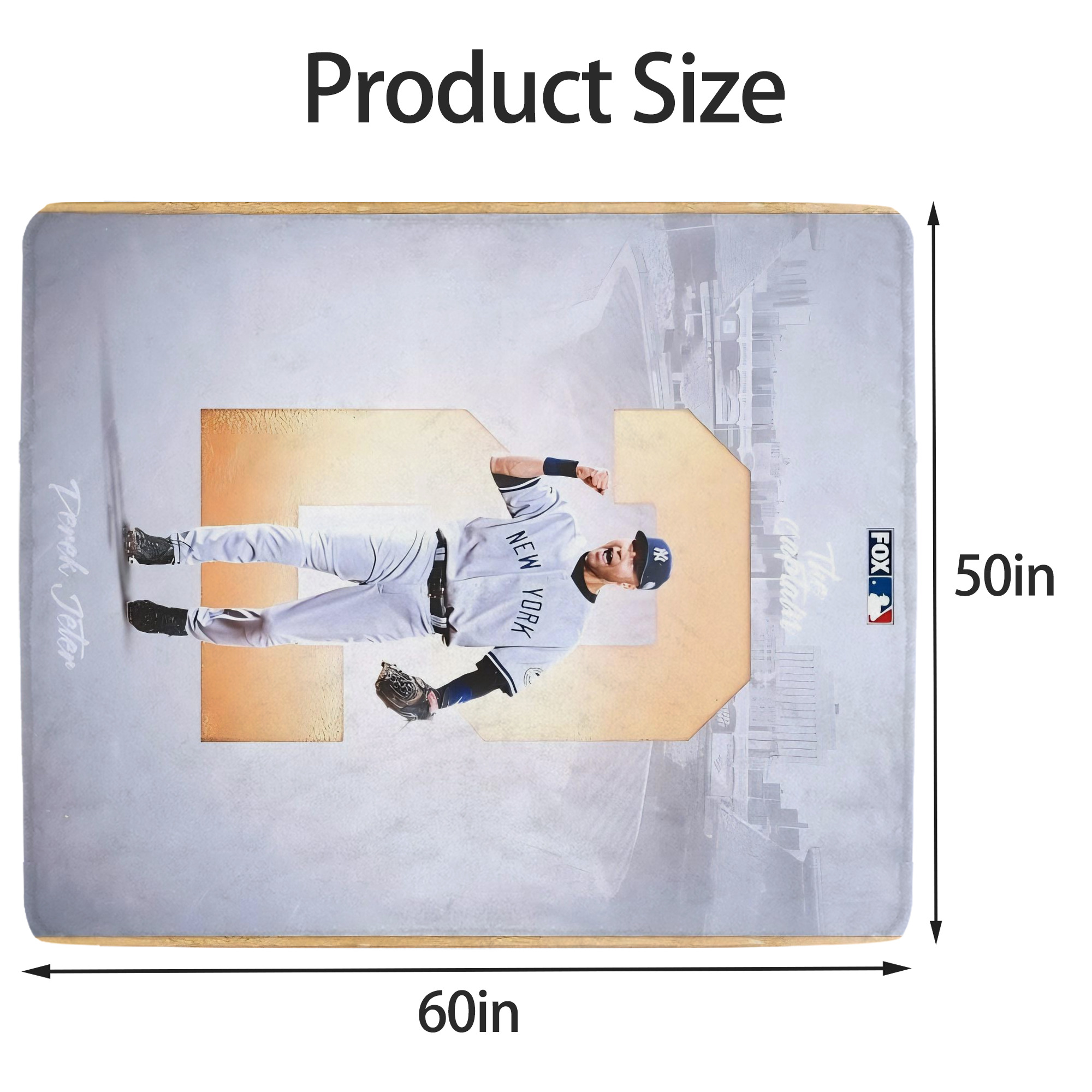 Derek Jeter 112 Soft Fleece Throw Blanket 50 X 60 Inch – Super Soft, Lightweight, And Durable – Perfect For Sofa, Bed, Camping, And More – Ideal Gift For Family And Friends