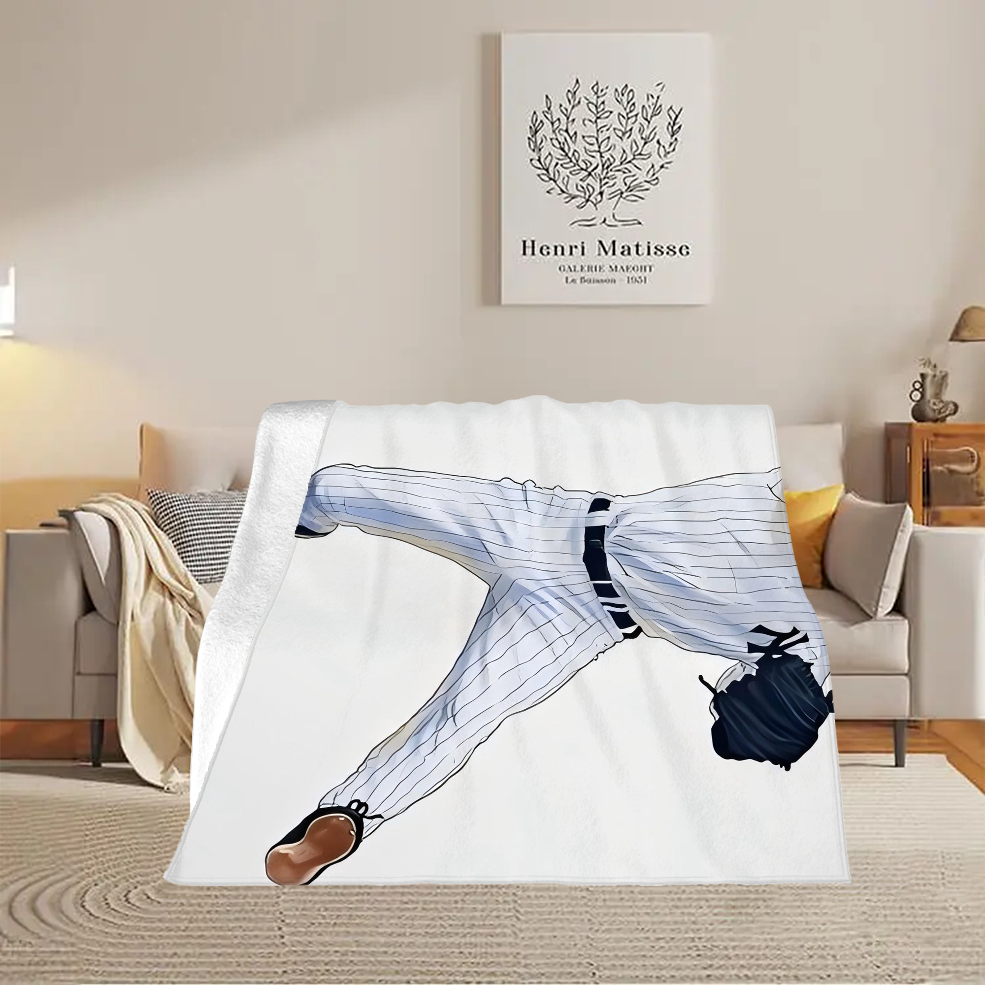 Derek Jeter 17 Soft Fleece Throw Blanket 50 X 60 Inch – Super Soft, Lightweight, And Durable – Perfect For Sofa, Bed, Camping, And More – Ideal Gift For Family And Friends