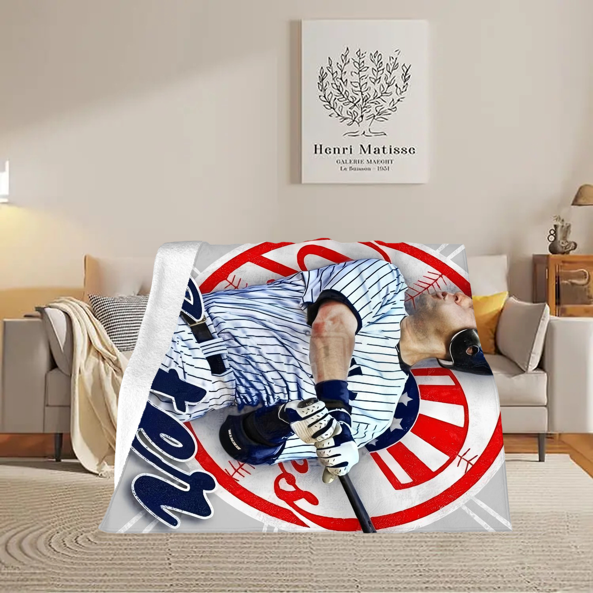 Derek Jeter 62 Soft Fleece Throw Blanket 50 X 60 Inch – Super Soft, Lightweight, And Durable – Perfect For Sofa, Bed, Camping, And More – Ideal Gift For Family And Friends