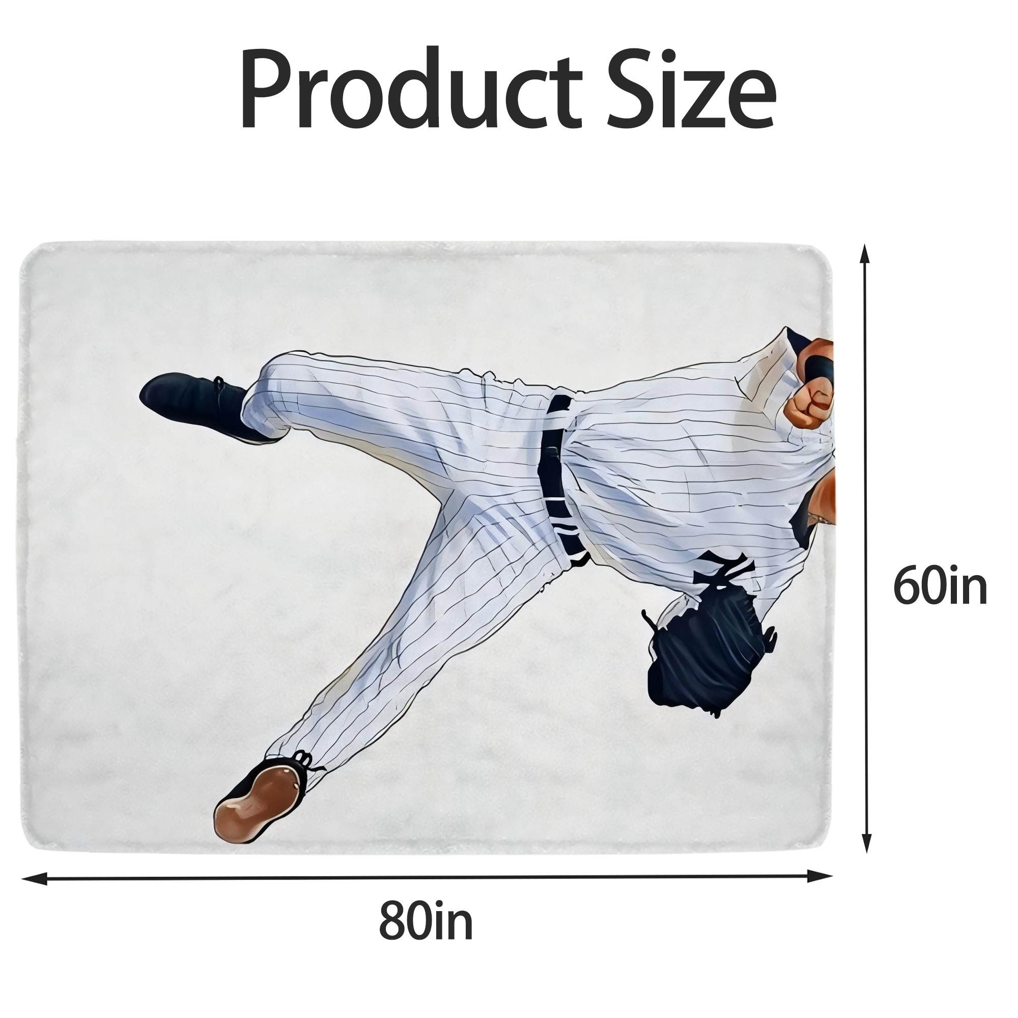 Derek Jeter 17 Soft Fleece Throw Blanket 60 X 80 Inch – Super Soft, Lightweight, And Durable – Perfect For Sofa, Bed, Camping, And More – Ideal Gift For Family And Friends