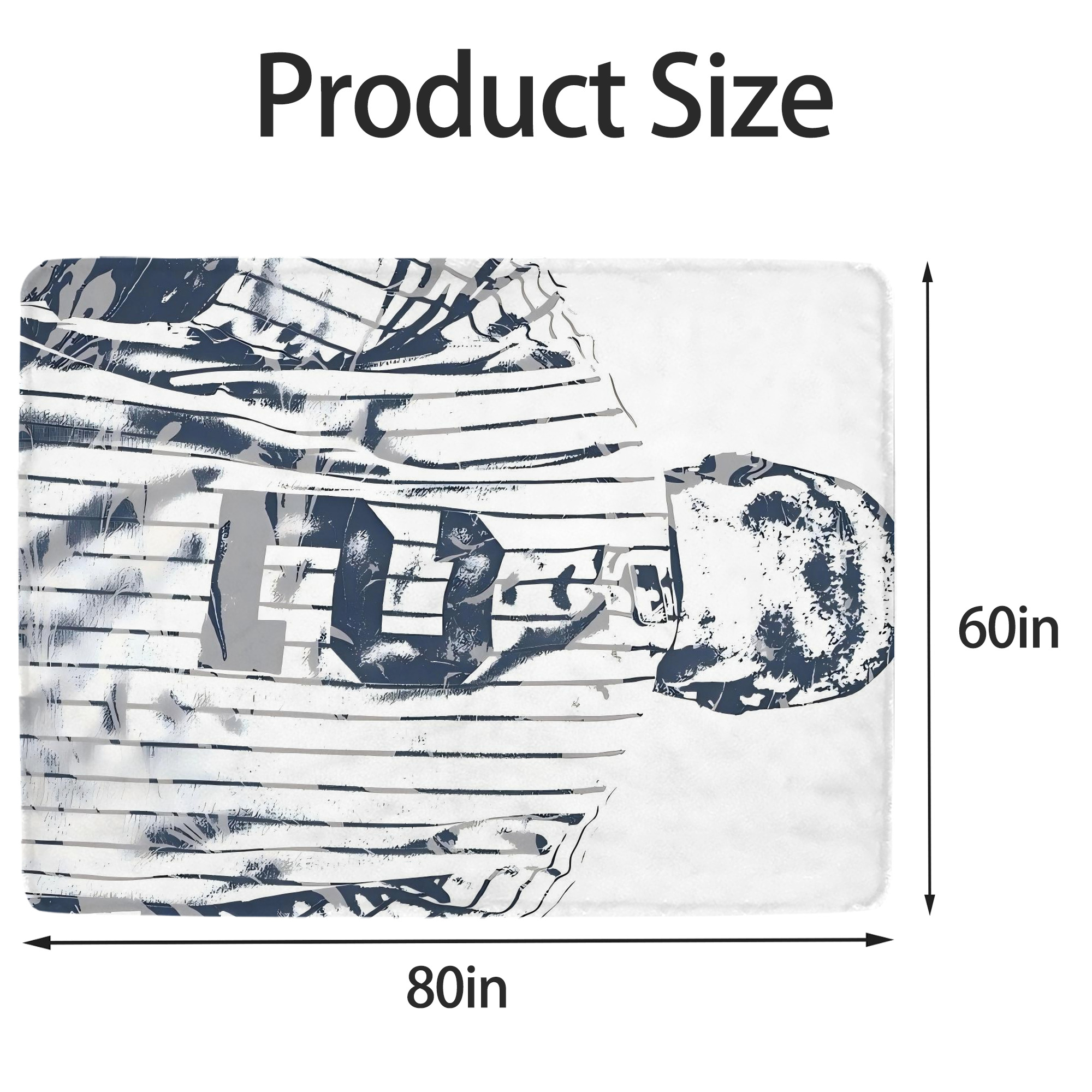 Derek Jeter 30 Soft Fleece Throw Blanket 60 X 80 Inch – Super Soft, Lightweight, And Durable – Perfect For Sofa, Bed, Camping, And More – Ideal Gift For Family And Friends