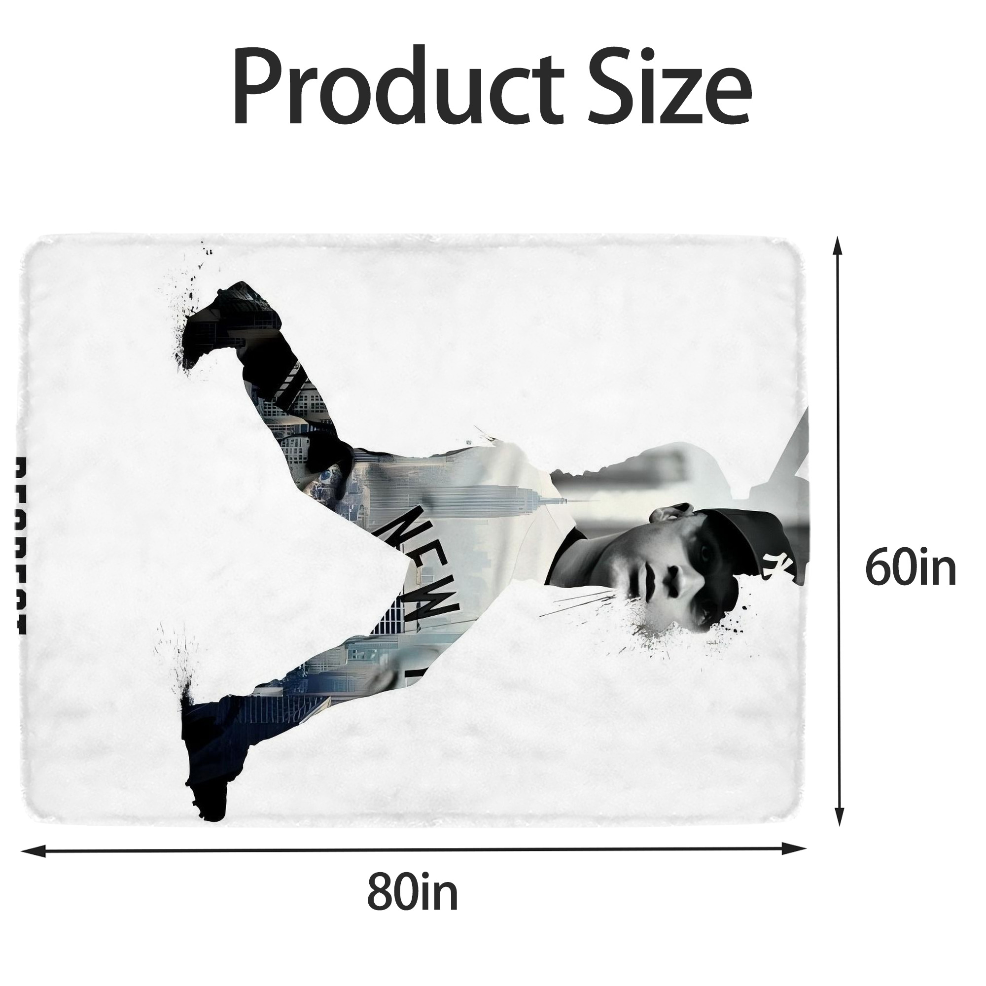 Derek Jeter 98 Soft Fleece Throw Blanket 60 X 80 Inch – Super Soft, Lightweight, And Durable – Perfect For Sofa, Bed, Camping, And More – Ideal Gift For Family And Friends