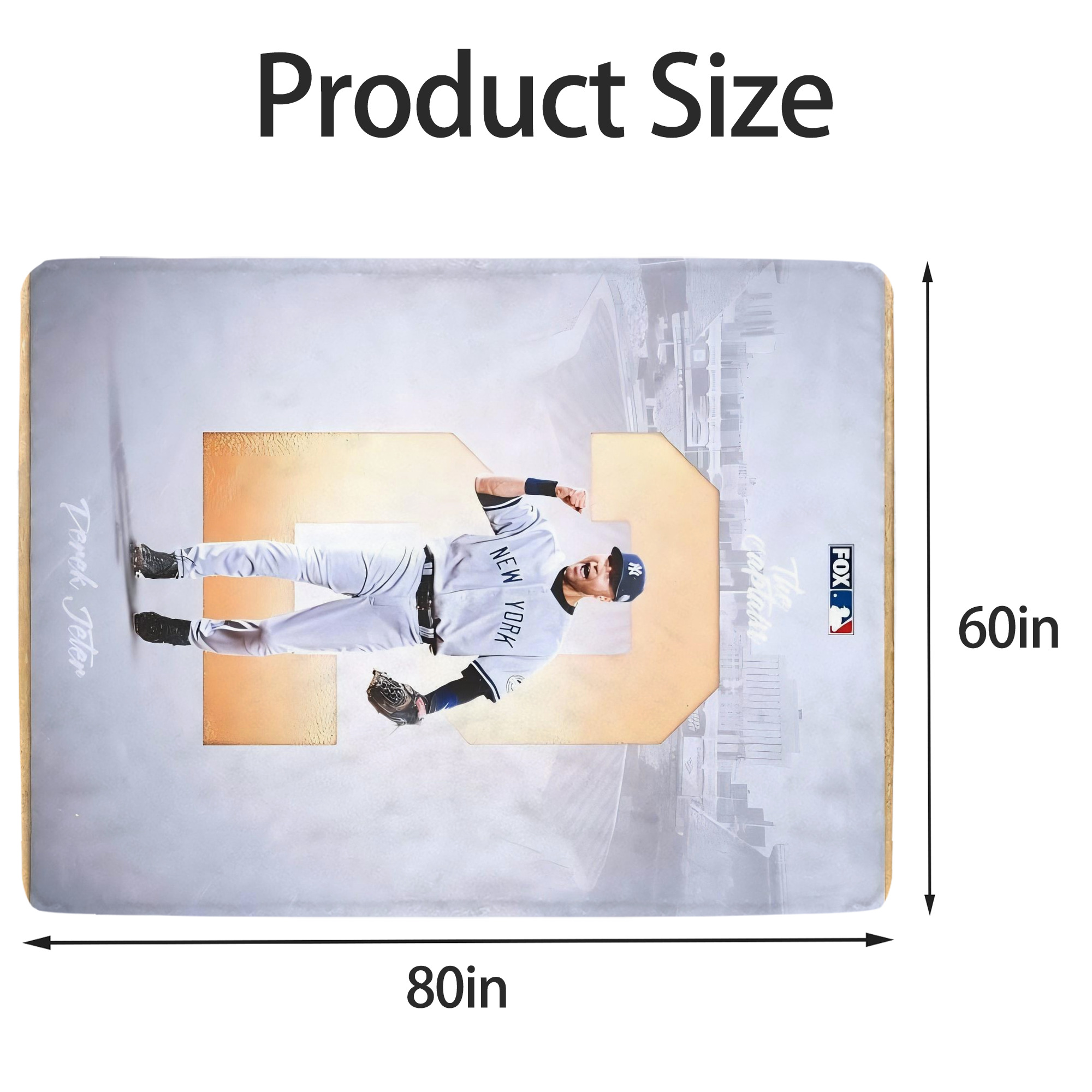 Derek Jeter 112 Soft Fleece Throw Blanket 60 X 80 Inch – Super Soft, Lightweight, And Durable – Perfect For Sofa, Bed, Camping, And More – Ideal Gift For Family And Friends