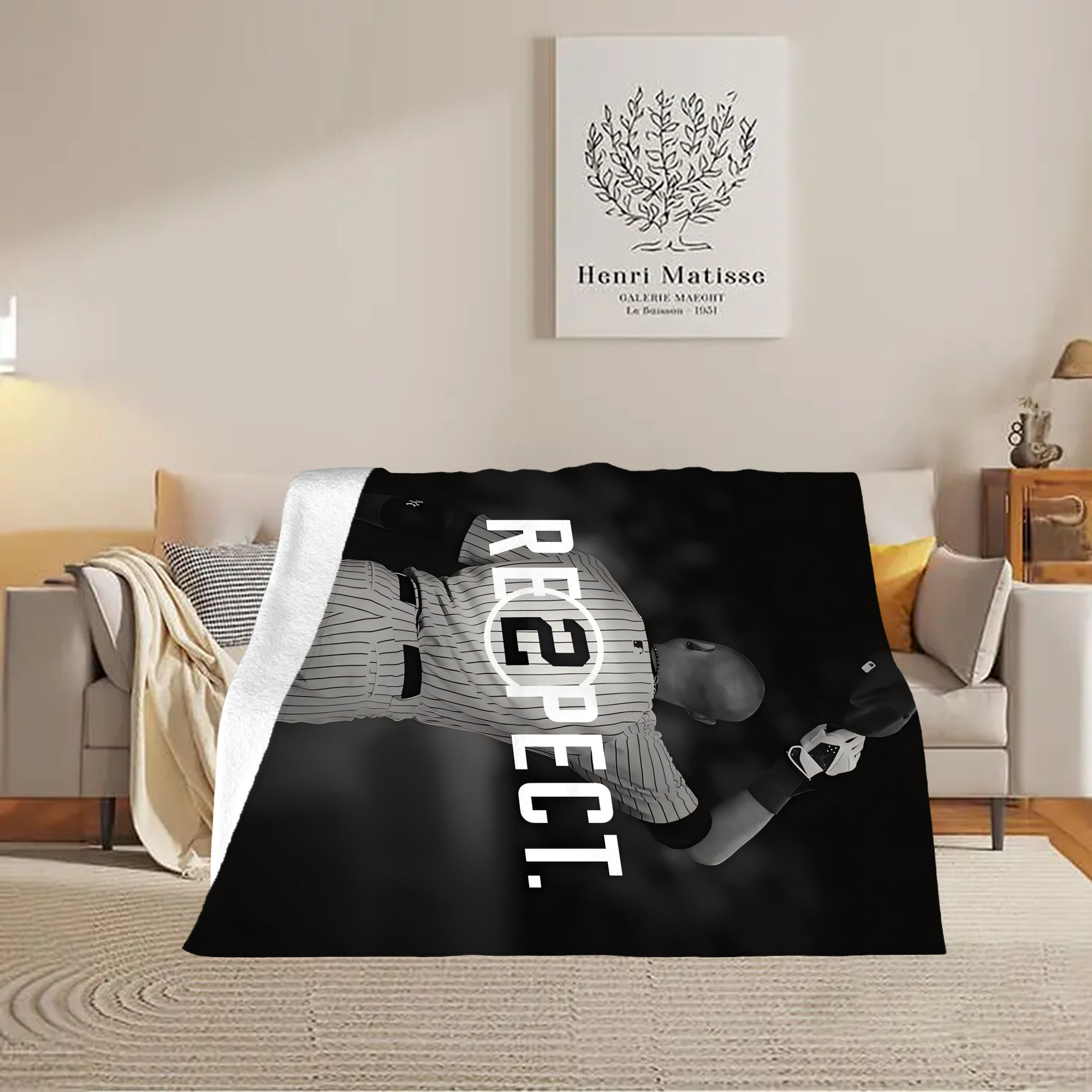 Derek Jeter 37 Soft Fleece Throw Blanket 60 X 80 Inch – Super Soft, Lightweight, And Durable – Perfect For Sofa, Bed, Camping, And More – Ideal Gift For Family And Friends