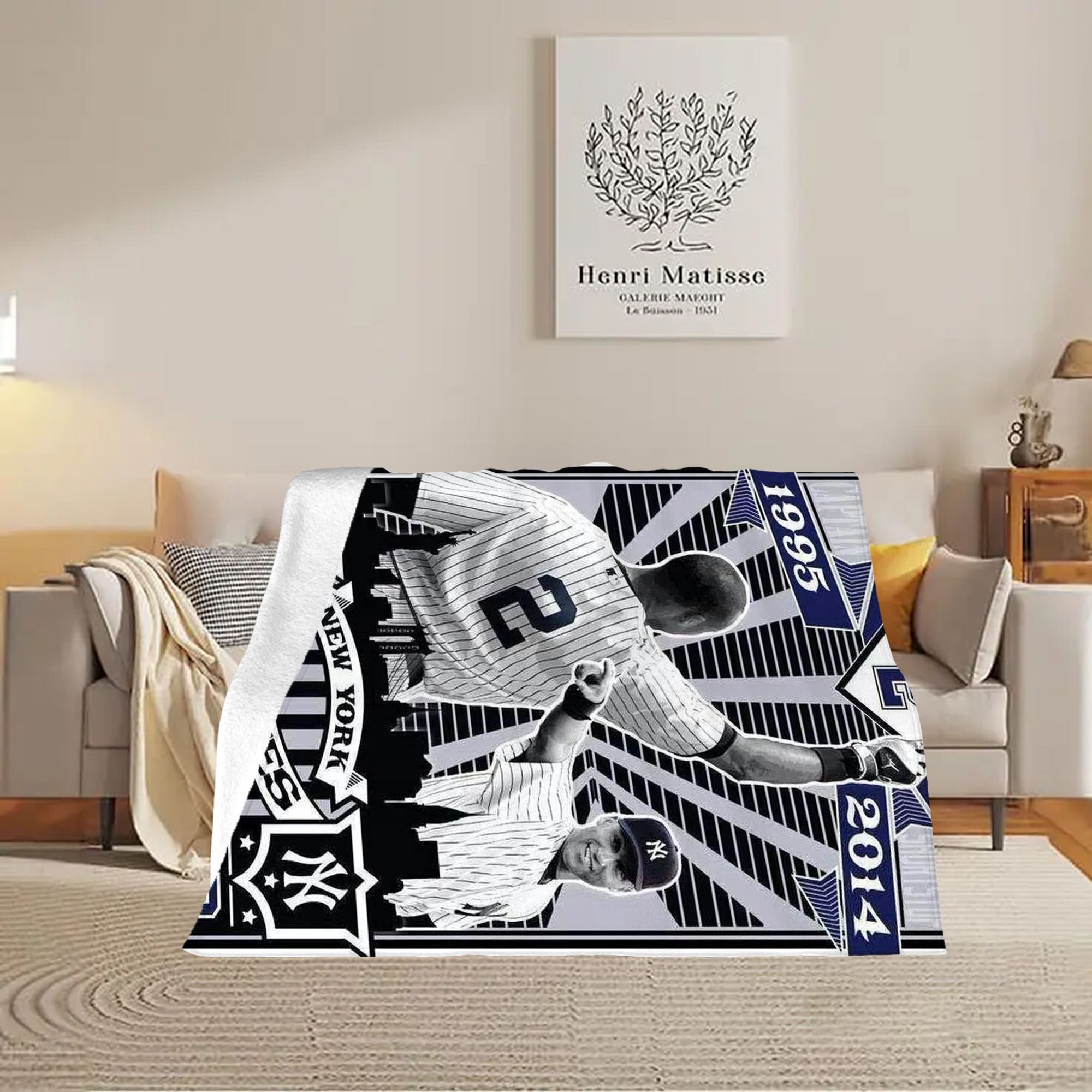 Derek Jeter 89 Soft Fleece Throw Blanket 60 X 80 Inch – Super Soft, Lightweight, And Durable – Perfect For Sofa, Bed, Camping, And More – Ideal Gift For Family And Friends