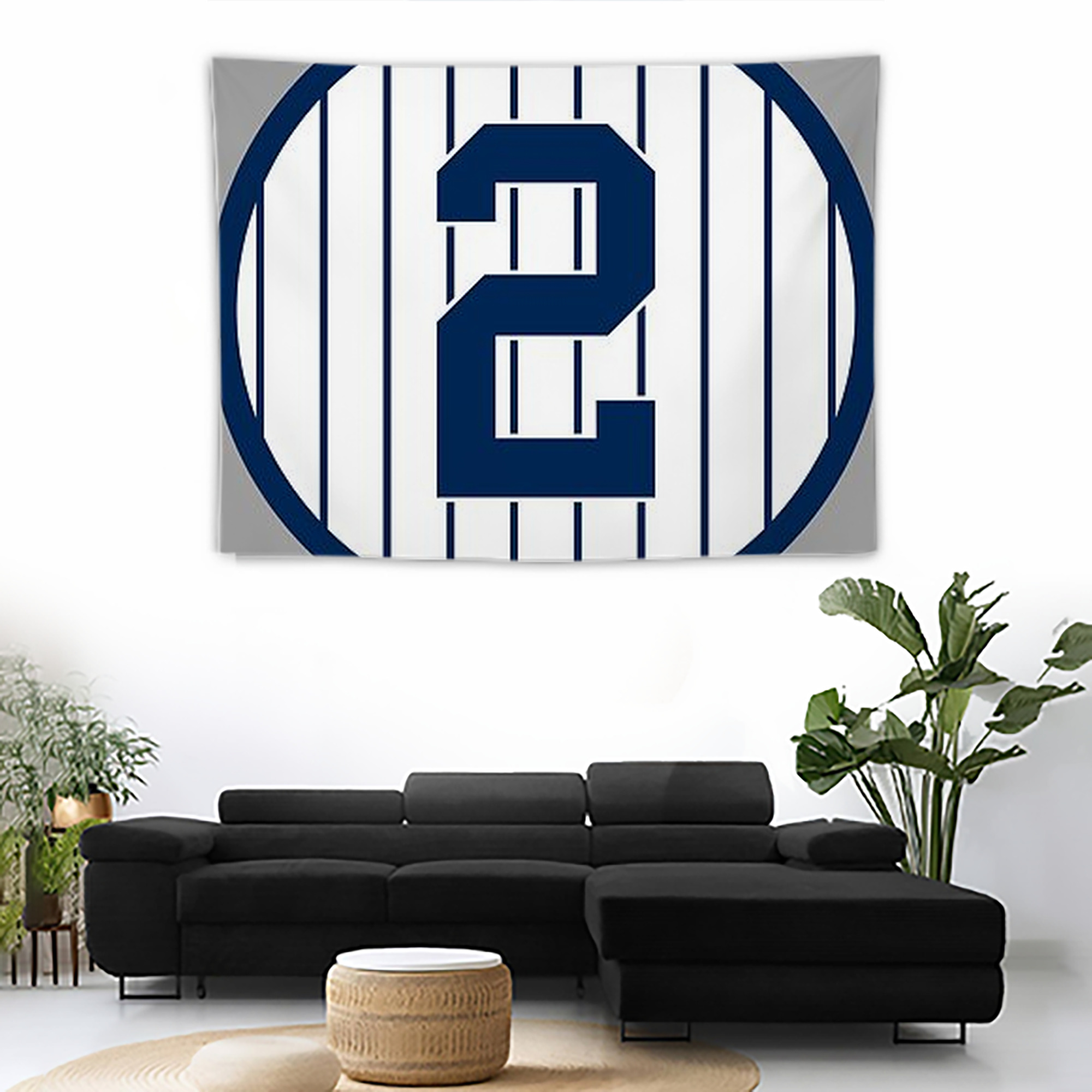 Derek Jeter 19 Wall Tapestry For Bedroom Aesthetic – Boho Style Polyester Fabric Wall Hanging With Hooks – 60 X 90 Inch Large Size, Lightweight, Durable, Easy To Hang