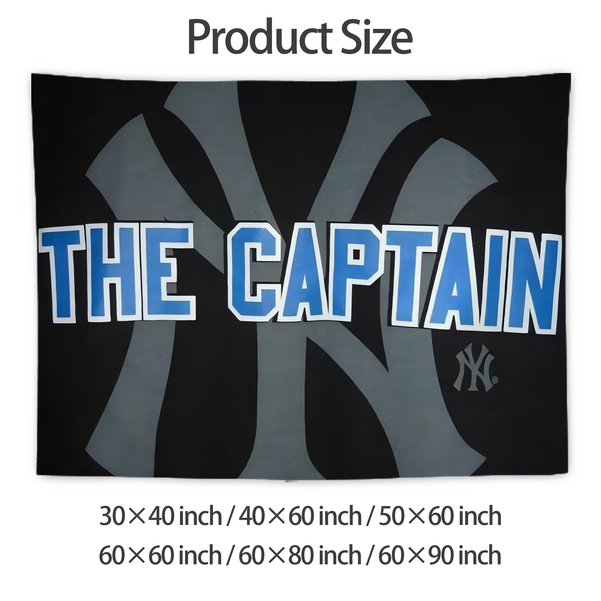 Derek Jeter 103 Wall Tapestry For Bedroom Aesthetic – Boho Style Polyester Fabric Wall Hanging With Hooks – 60 X 90 Inch Large Size, Lightweight, Durable, Easy To Hang