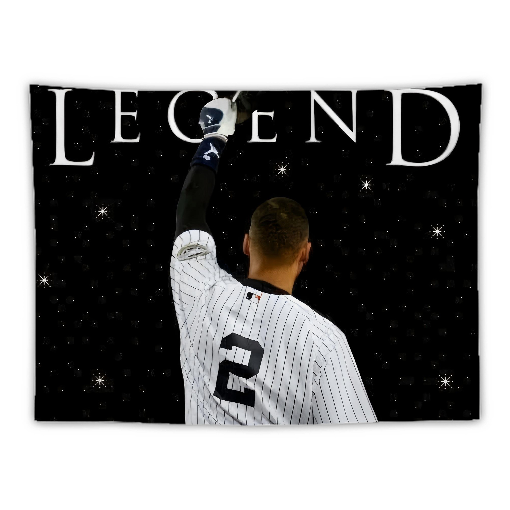 Derek Jeter 73 Wall Tapestry For Bedroom Aesthetic – Boho Style Polyester Fabric Wall Hanging With Hooks – 60 X 90 Inch Large Size, Lightweight, Durable, Easy To Hang