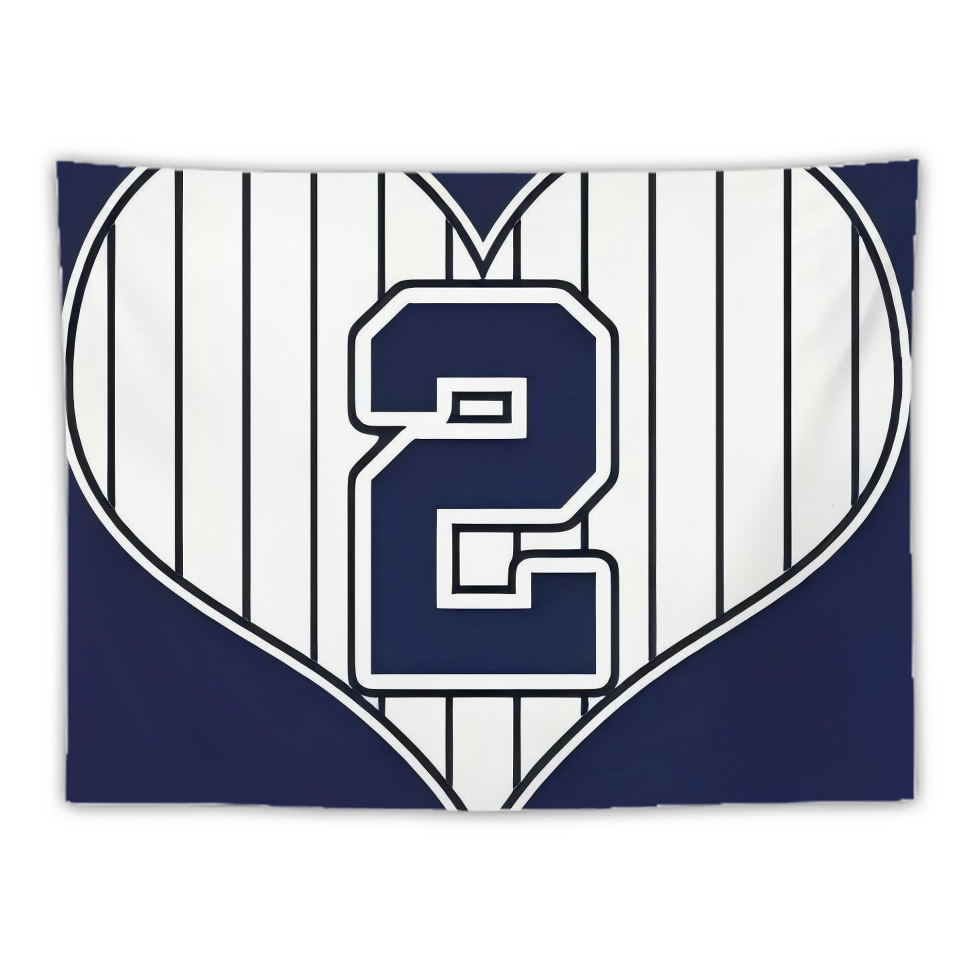 Derek Jeter 75 Wall Tapestry For Bedroom Aesthetic – Boho Style Polyester Fabric Wall Hanging With Hooks – 60 X 90 Inch Large Size, Lightweight, Durable, Easy To Hang