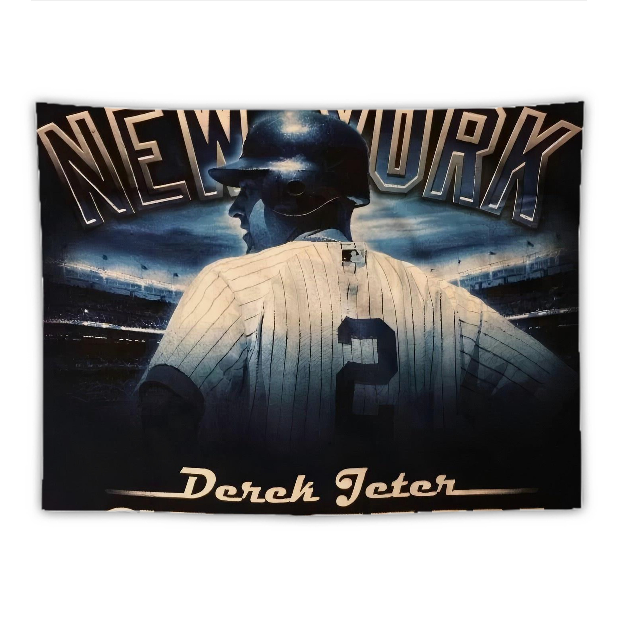 Derek Jeter 114 Wall Tapestry For Bedroom Aesthetic – Boho Style Polyester Fabric Wall Hanging With Hooks – 60 X 90 Inch Large Size, Lightweight, Durable, Easy To Hang