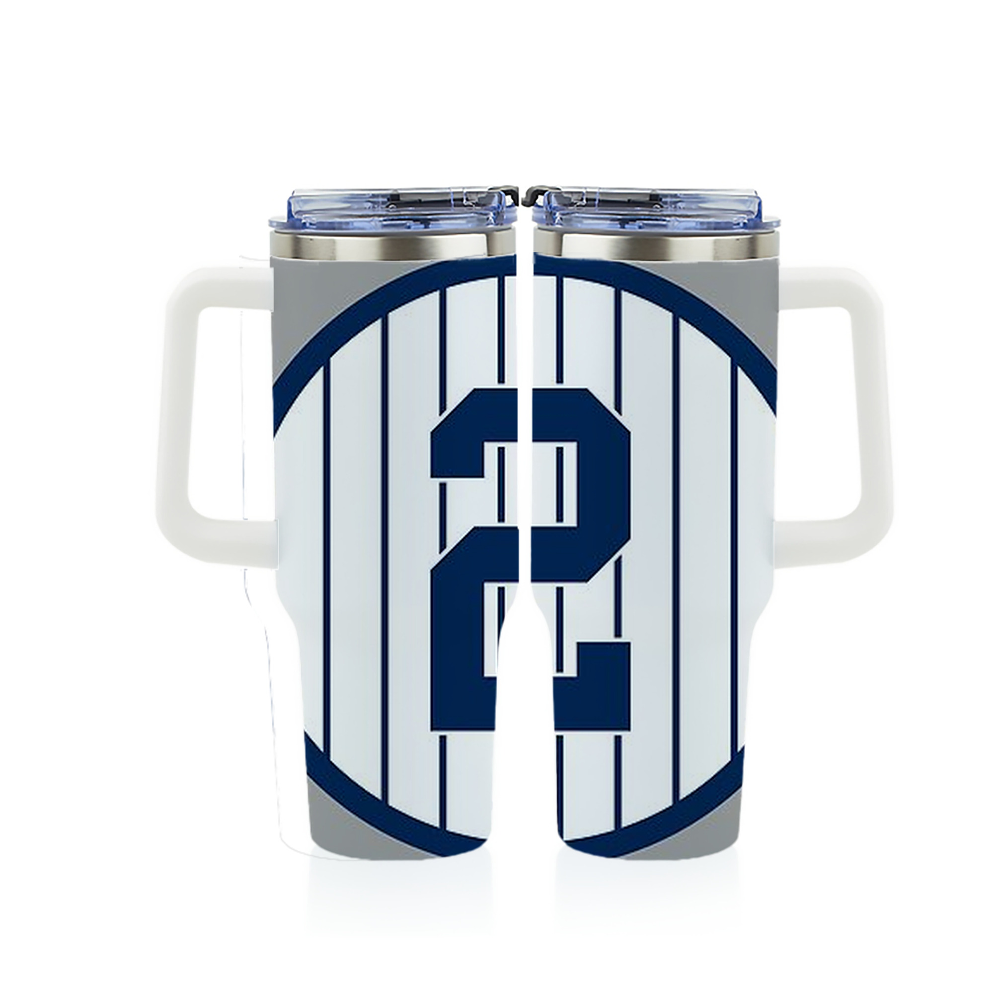 Derek Jeter 19 40oz Full Wrap Car Tumbler – Durable Stainless Steel Travel Mug With Vibrant UV Print – Double Wall Insulated, Fits Most Car Cup Holders