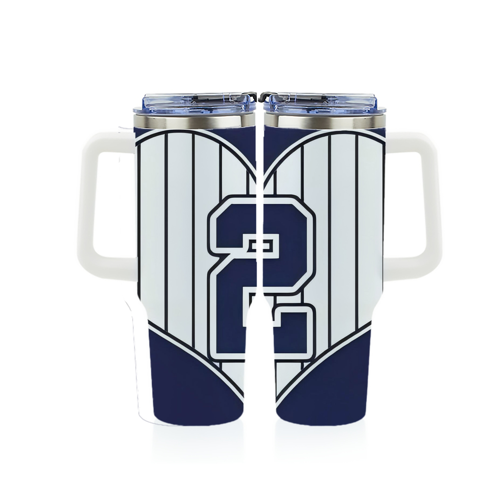Derek Jeter 75 40oz Full Wrap Car Tumbler – Durable Stainless Steel Travel Mug With Vibrant UV Print – Double Wall Insulated, Fits Most Car Cup Holders