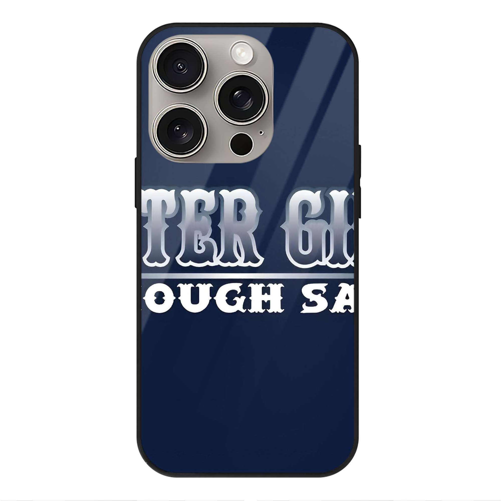 Derek Jeter 101 IPhone 15 Pro Mirror Phone Case – UV Printed Glass + TPU – Scratch-Resistant, Wireless Charging Compatible, Precise Fit & Stylish Design