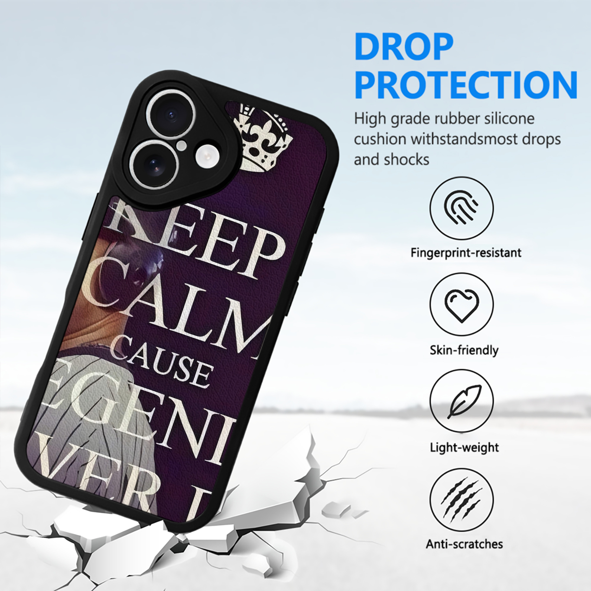 Derek Jeter 70 IPhone 16 Silicone Leather Case – UV Print, Lambskin Texture – Perfect Fit, Wireless Charging Compatible, Scratch Resistant, Precise Cutouts – Stylish Protection For IPhone 16