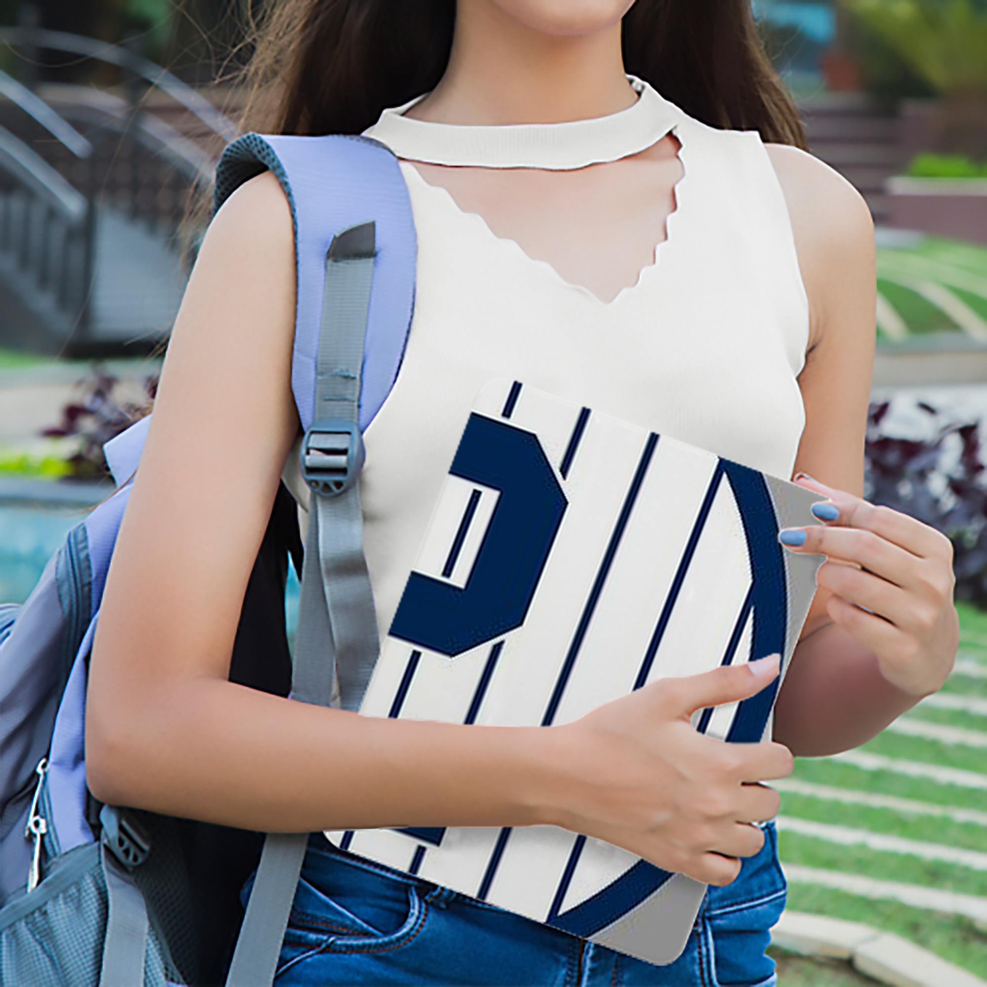 Derek Jeter 19 IPad Case Without Pencil Slot – Book-Style Cover With PU Leather & TPU – Slim, Durable, Scratch-Resistant, Full Protection & Easy Access