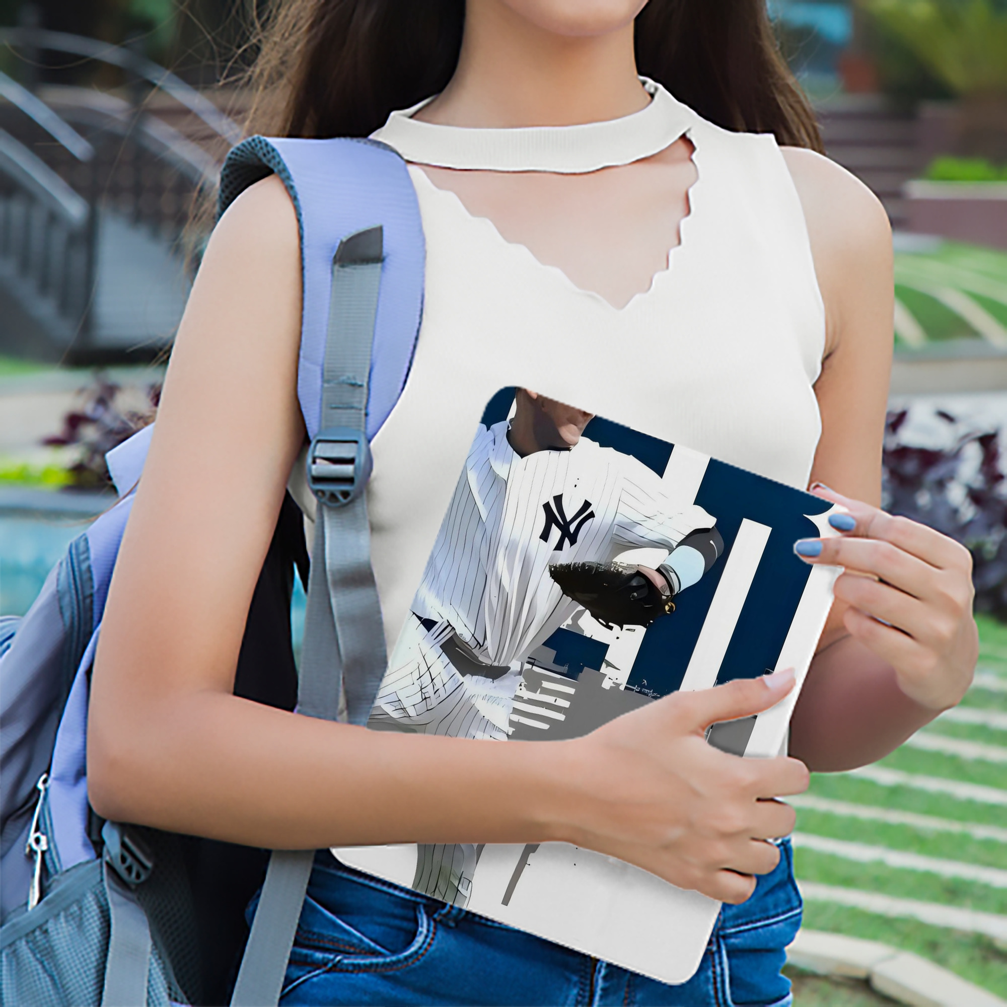 Derek Jeter 57 IPad Case Without Pencil Slot – Book-Style Cover With PU Leather & TPU – Slim, Durable, Scratch-Resistant, Full Protection & Easy Access