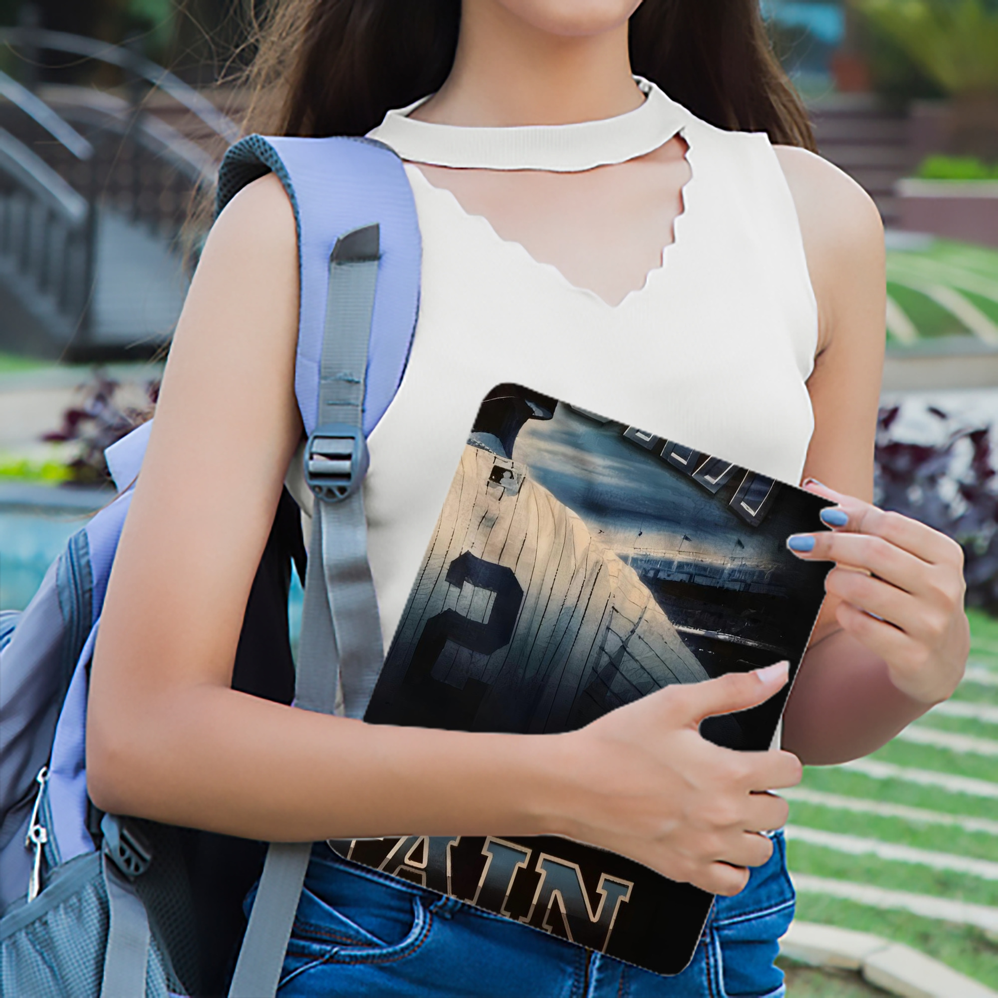 Derek Jeter 74 IPad Case Without Pencil Slot – Book-Style Cover With PU Leather & TPU – Slim, Durable, Scratch-Resistant, Full Protection & Easy Access