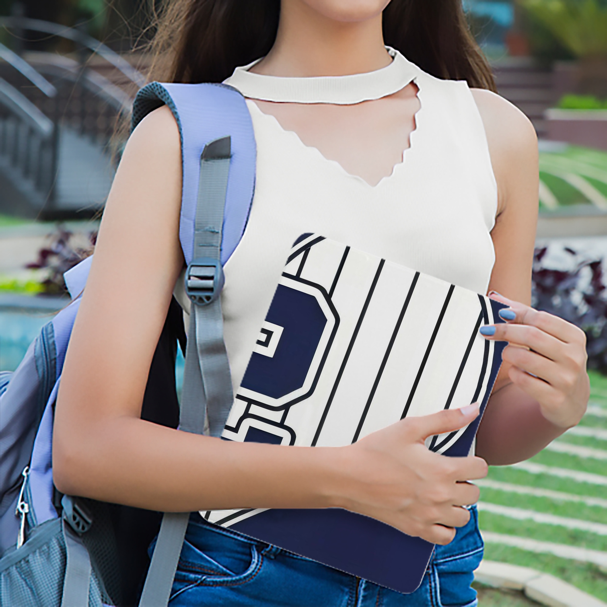 Derek Jeter 75 IPad Case Without Pencil Slot – Book-Style Cover With PU Leather & TPU – Slim, Durable, Scratch-Resistant, Full Protection & Easy Access