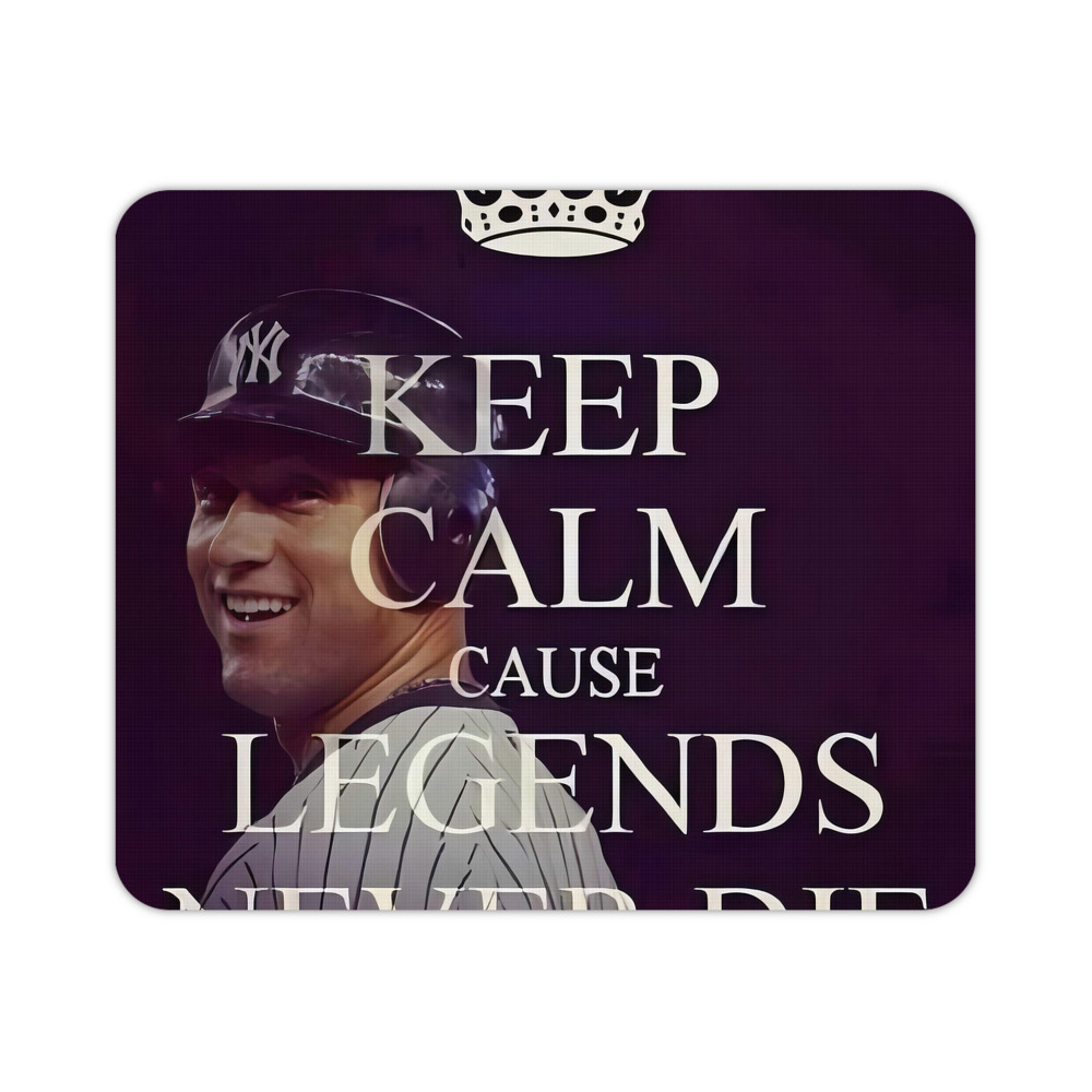 Derek Jeter 70 Durable Rubber Mouse Pad With Stitched Edges, Waterproof, Non-Slip Surface, Ultra-Thin Design For Gaming, Office