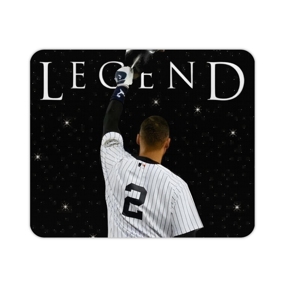 Derek Jeter 73 Durable Rubber Mouse Pad With Stitched Edges, Waterproof, Non-Slip Surface, Ultra-Thin Design For Gaming, Office
