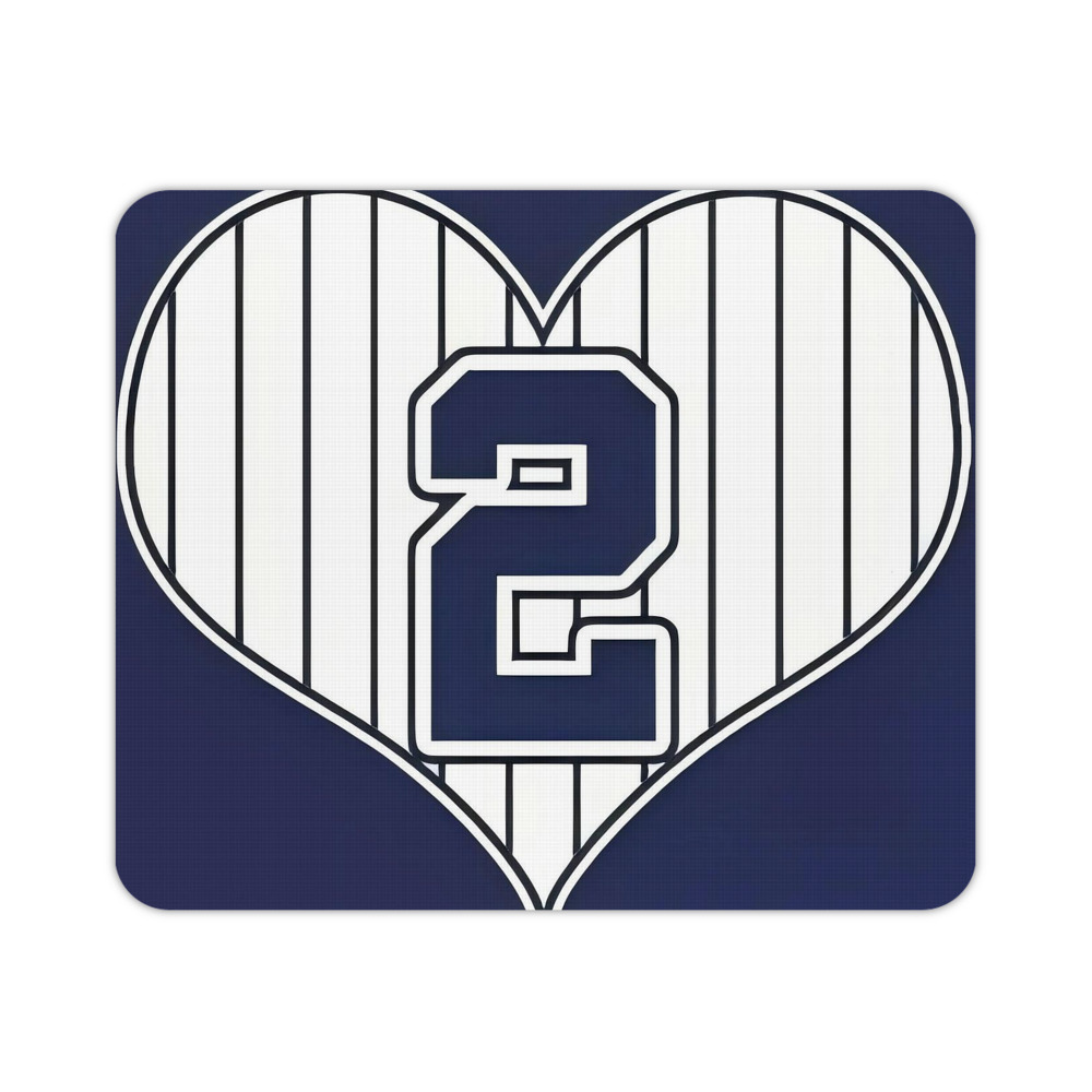 Derek Jeter 75 Durable Rubber Mouse Pad With Stitched Edges, Waterproof, Non-Slip Surface, Ultra-Thin Design For Gaming, Office