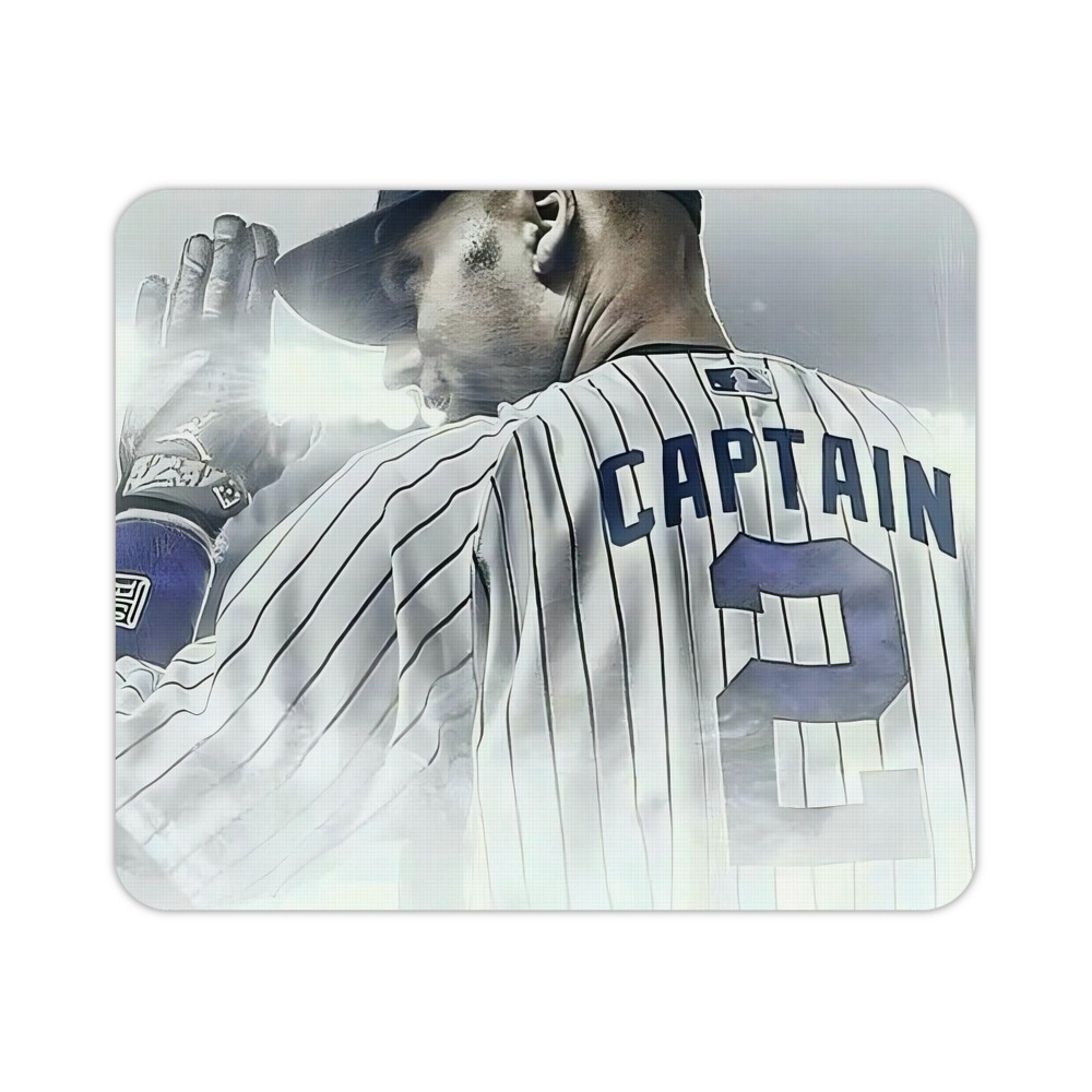 Derek Jeter 105 Durable Rubber Mouse Pad With Stitched Edges, Waterproof, Non-Slip Surface, Ultra-Thin Design For Gaming, Office