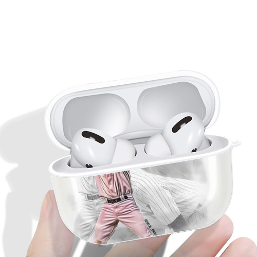 Derek Jeter 72 AirPods Pro Hard Case White With Keychain, Durable Flexible PC, Precise Cutouts, Anti-Fingerprint, Yellowing & Scratch Resistant, Full Protection, Washable